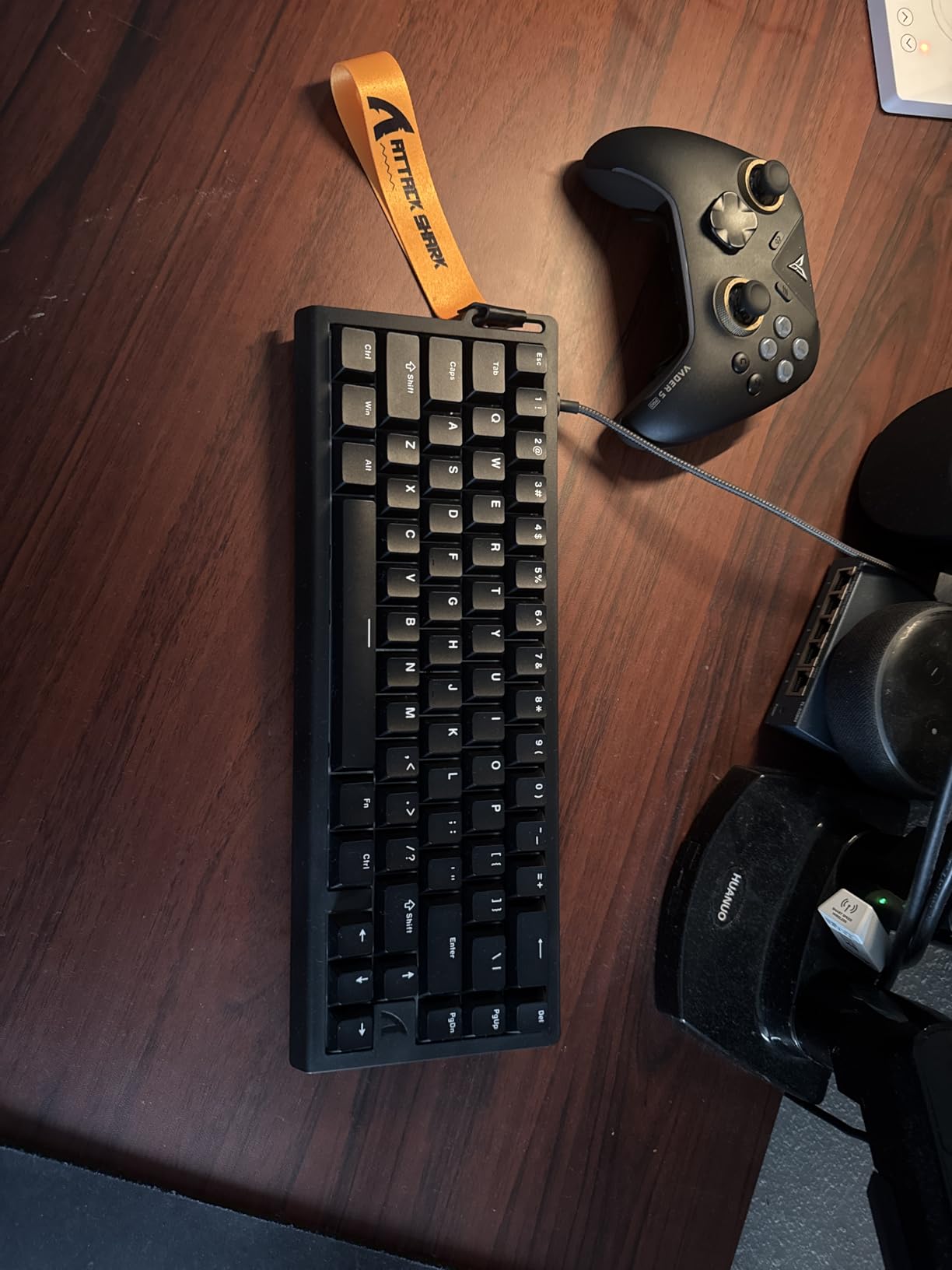 ATTACK SHARK X68 HE Rapid Trigger Mechanical Gaming Keyboard 60% Wired TKL with Adjustable Actuation,Hall Effect Magnetic Switch,8KHz Polling Rate,RGB Backlit,Top Mount,Side Printed Keycap(Moonlight) customer photo 1