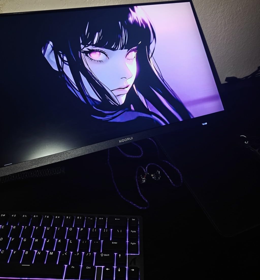 ATTACK SHARK X68 HE Rapid Trigger Mechanical Gaming Keyboard 60% Wired TKL with Adjustable Actuation,Hall Effect Magnetic Switch,8KHz Polling Rate,RGB Backlit,Top Mount,Side Printed Keycap(Moonlight) customer photo 2