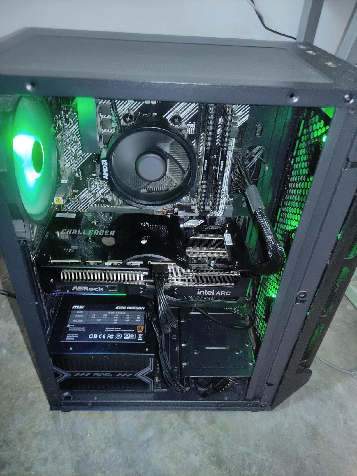 Intel Arc B570 Challenger 10GB OC GDDR6 Graphics Card, 2600 MHz GPU, 19 Gbps Memory, Dual Fan, Metal Backplate, HDMI 2.1a, DisplayPort 2.1, 0dB Cooling customer photo 1