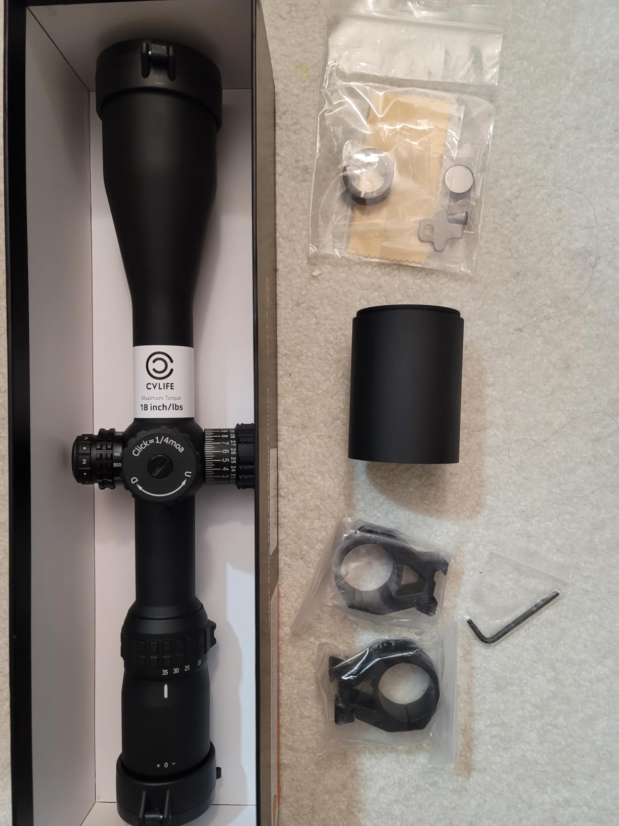 CVLIFE EagleBlaze FFP Rifle Scope - ED Glass, Zero Stop, Illuminated Reticle, Side Parallax Adjustment - First Focal Plane - Long Range Scope for Hunting customer photo 2