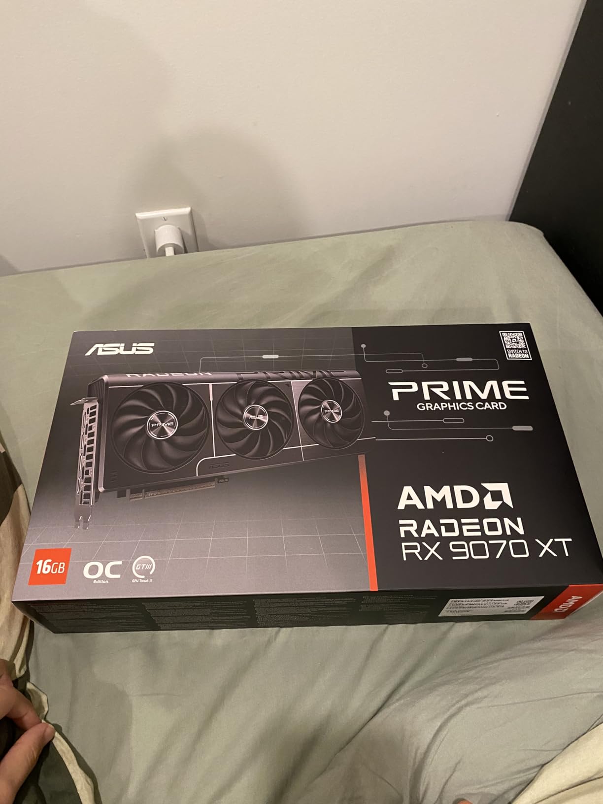 ASUS Prime AMD Radeon RX 9070 XT 16GB GDDR6 OC Edition Graphics Card (PCIe 5.0, HDMI/DP 2.1, 2.5-Slot Design, Axial-tech Fans, Ball Bearings, Dual BIOS, GPU Guard), 3 Year Warranty customer photo 2