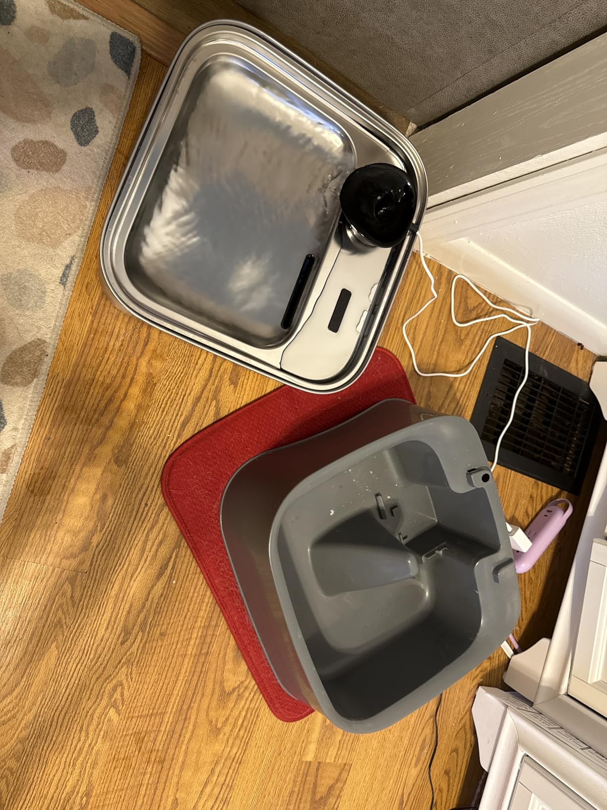 oneisall Dog Water Fountain for Large Dogs, 10L/2.6Gal Stainless Steel Automatic Dog Water Bowl Dispenser with Deeper, Wider Drinking Area, Water Window & Triple Filtration for Large Dogs & Multi-Pet customer photo 2