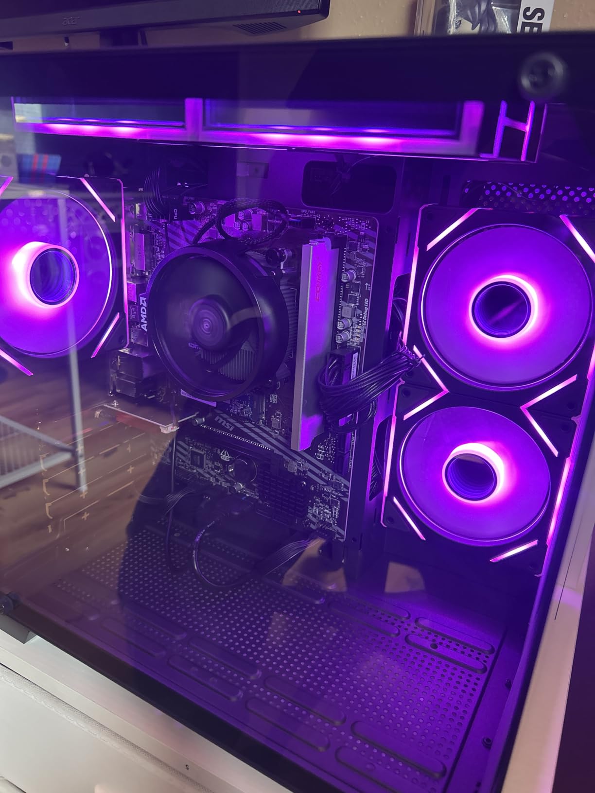 Gaming PC Desktop Computer AMD Ryzen 5 5600GT, 16GB DDR4 3200MHz, 1TB M.2 NVMe PCle, 550W 80PLUS PSU, WiFi, Game Design Office Console, Sea View Room, Towers Prebuilt PC (Black) customer photo 1
