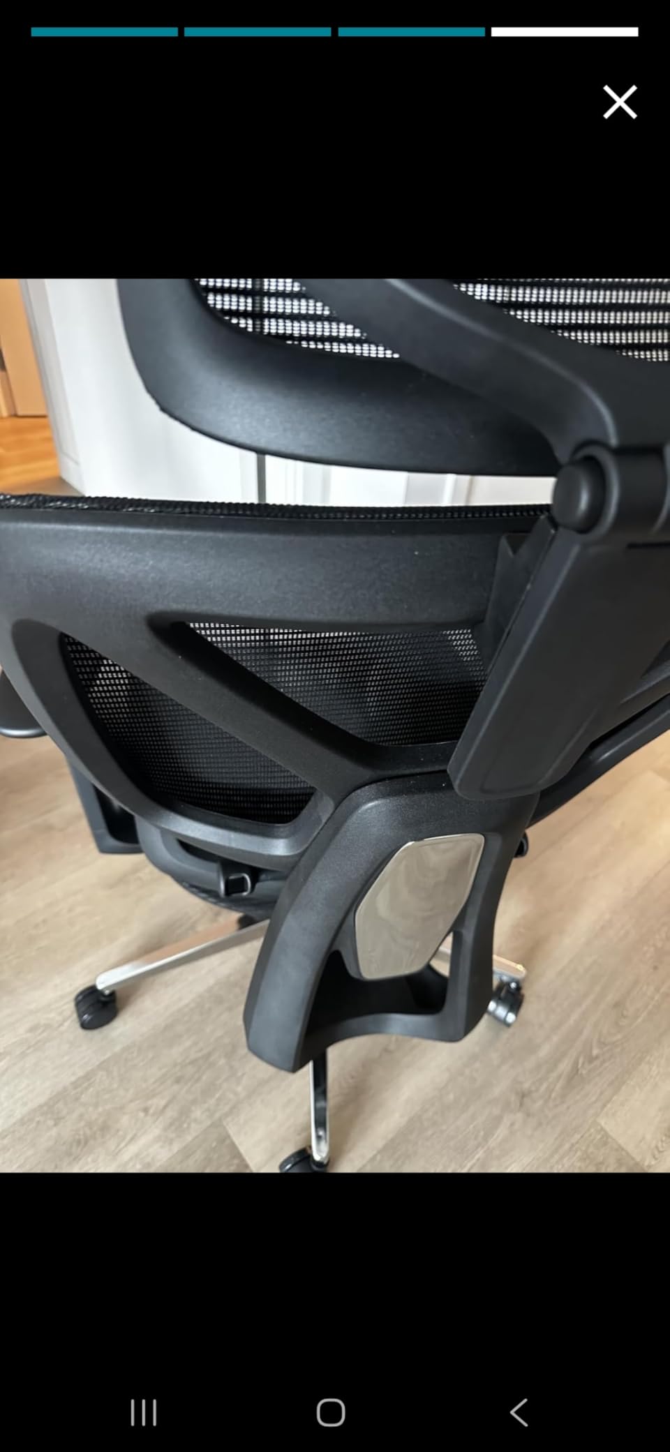 FLEXISPOT ErgoX Premium Ergonomic Office Chair with Footrest - Adjustable 3D Armrests, Dynamic Lumbar Support, Recline & Tilt Function, Mesh Seat customer photo 2