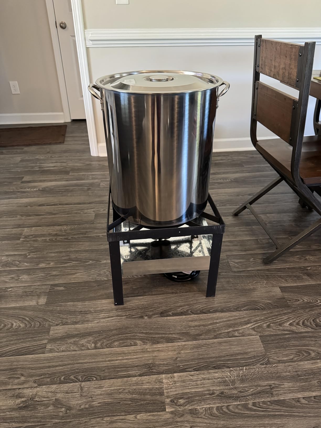 Stainless Steel 60QT Crawfish Boiler Kit, Waterproof Cover & 12-inch Skimmer, 110,000BTU Propane Burner Stove, 0-20PSIG Regulator, Seafood Boil Pot, Crab Boil Pot with 50QT Basket customer photo 1