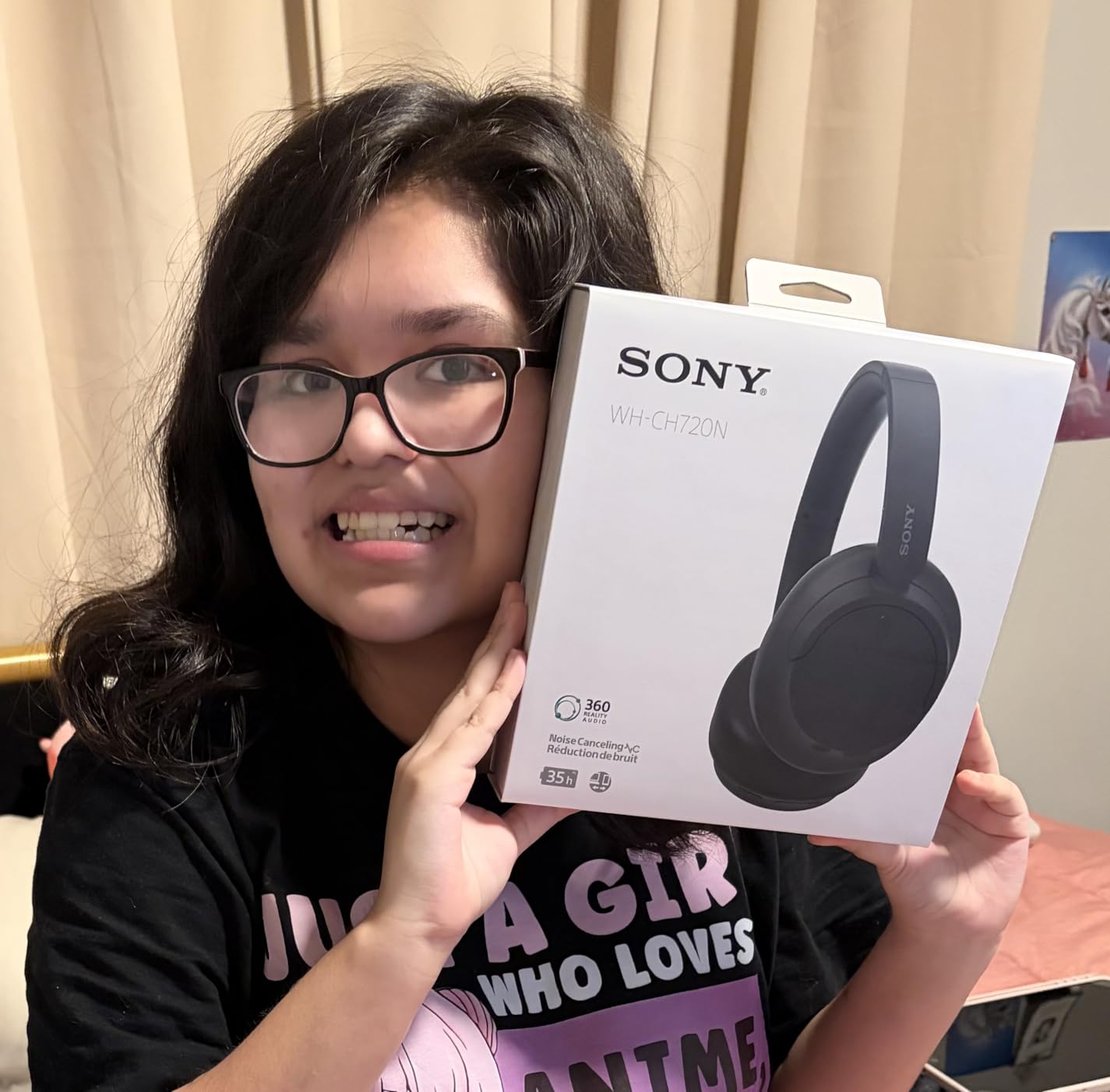 Sony WH-CH720N Noise Canceling Wireless Headphones Bluetooth Over The Ear Headset with Microphone, Pink customer photo 2