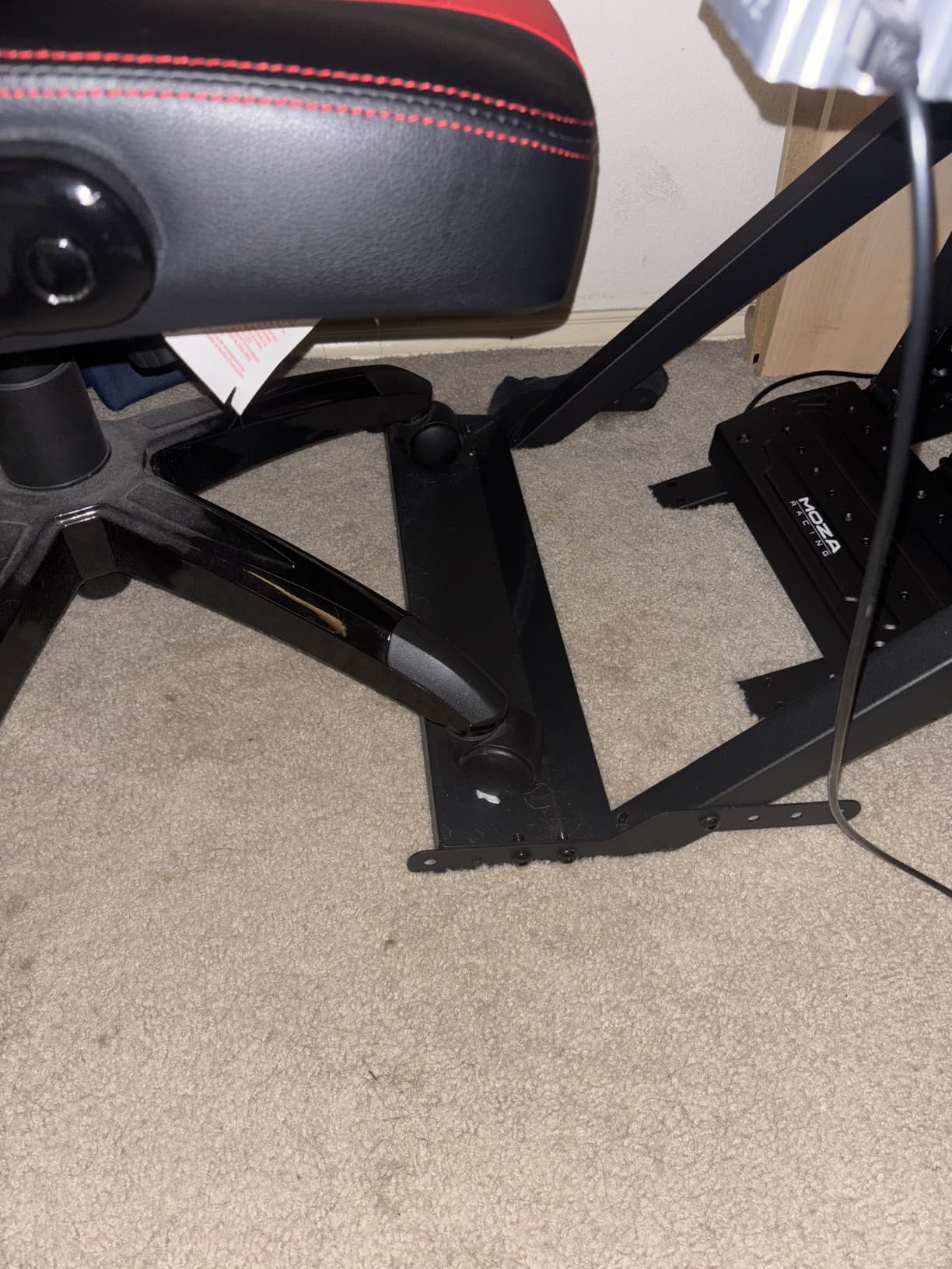 ARES WING Sim Racing Wheel Stand, Foldable Racing Simulator Cockpit, Formula and GT Sim Racing Cockpit Compatible with Fanatec, Thrustmaster, Logitech, Moza, Racing Games on PS5, PS4, Xbox and PC customer photo 1