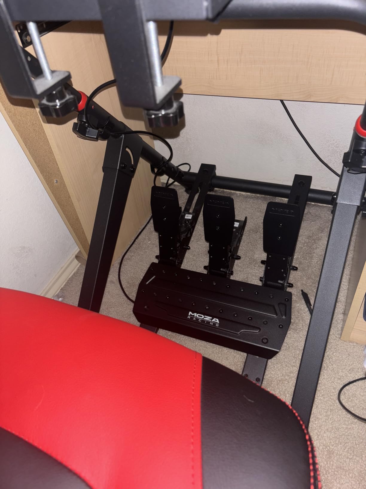 ARES WING Sim Racing Wheel Stand, Foldable Racing Simulator Cockpit, Formula and GT Sim Racing Cockpit Compatible with Fanatec, Thrustmaster, Logitech, Moza, Racing Games on PS5, PS4, Xbox and PC customer photo 2