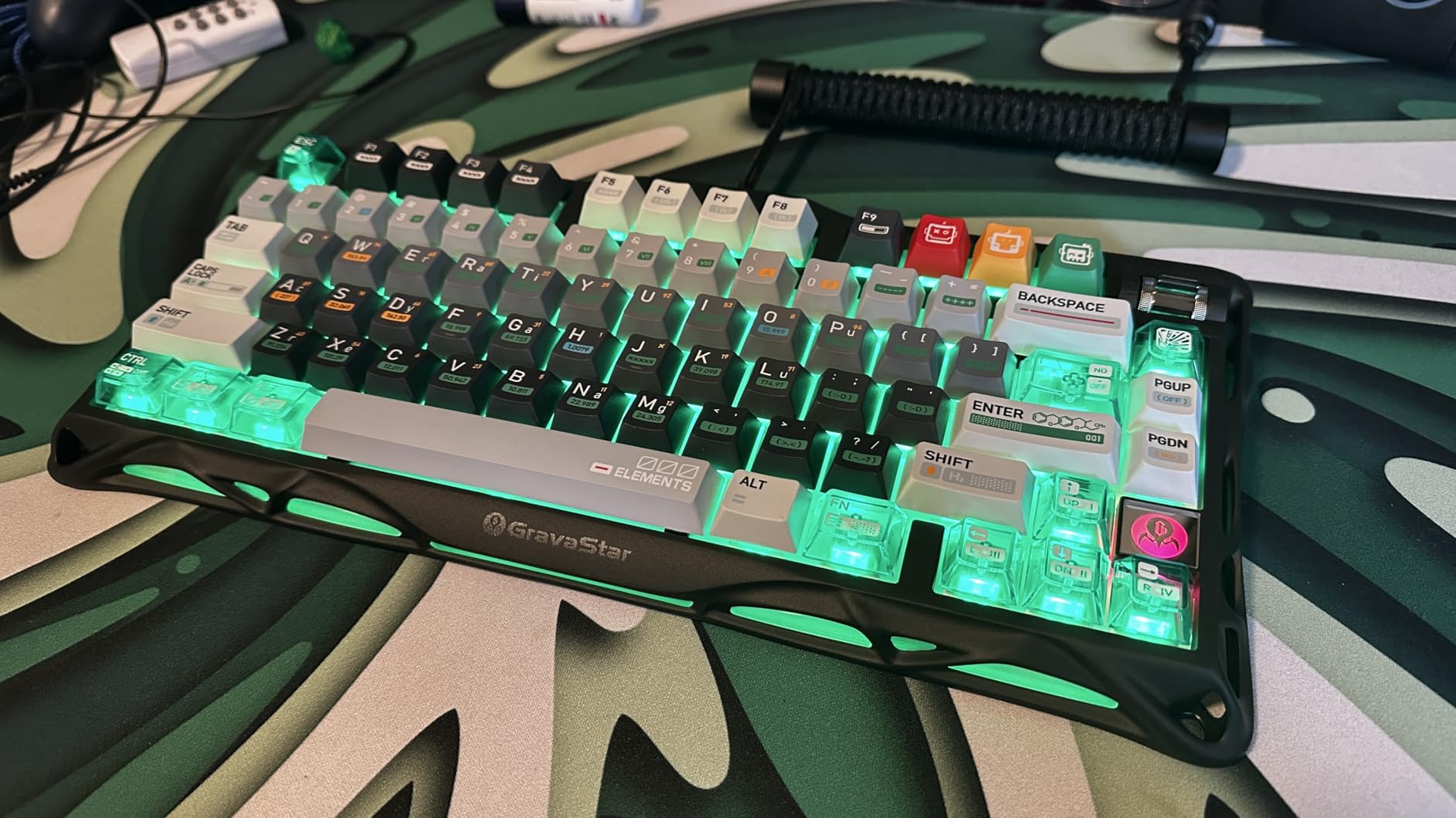 GravaStar Mercury K1 75% Pink Wireless Keyboard, Aluminum Alloy Exoskeleton Design Mechanical Gaming Keyboard, Gasket Hot-Swap Socket, Linear Switches, RGB Backlit customer photo 2