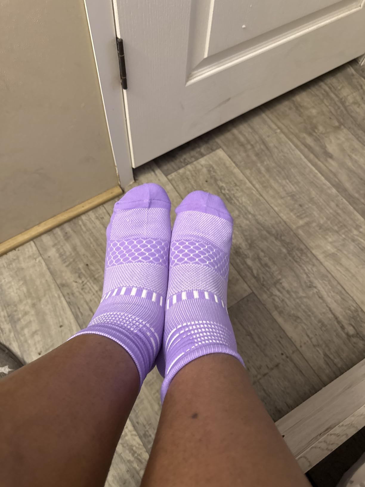 Ankle Compression Socks for Women Men Plantar Fasciitis Relief 3/5 Pairs Cushioned Athletic Running Socks customer photo 1