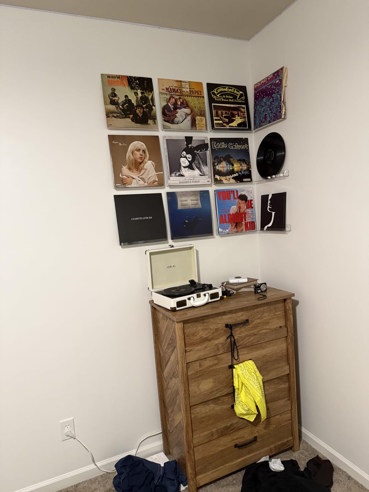 6 Pack Vinyl Record Shelf Wall Mount, 12 inch Record Holder for Storage & Display, Clear Floating Shelf for Kids Bookshelf, Magazine Rack, Picture Ledge customer photo 2