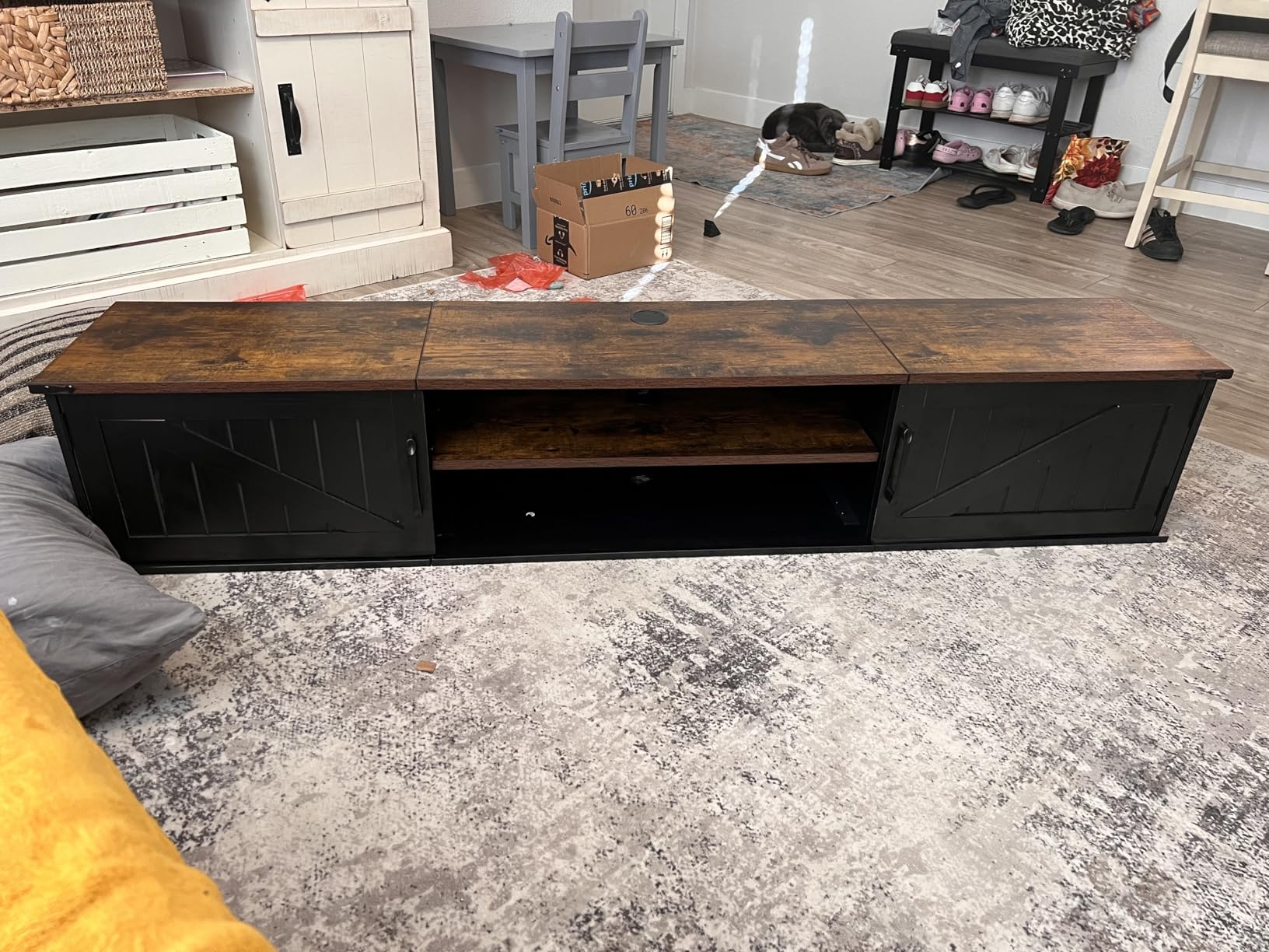 Floating TV Stand with Doors, 63