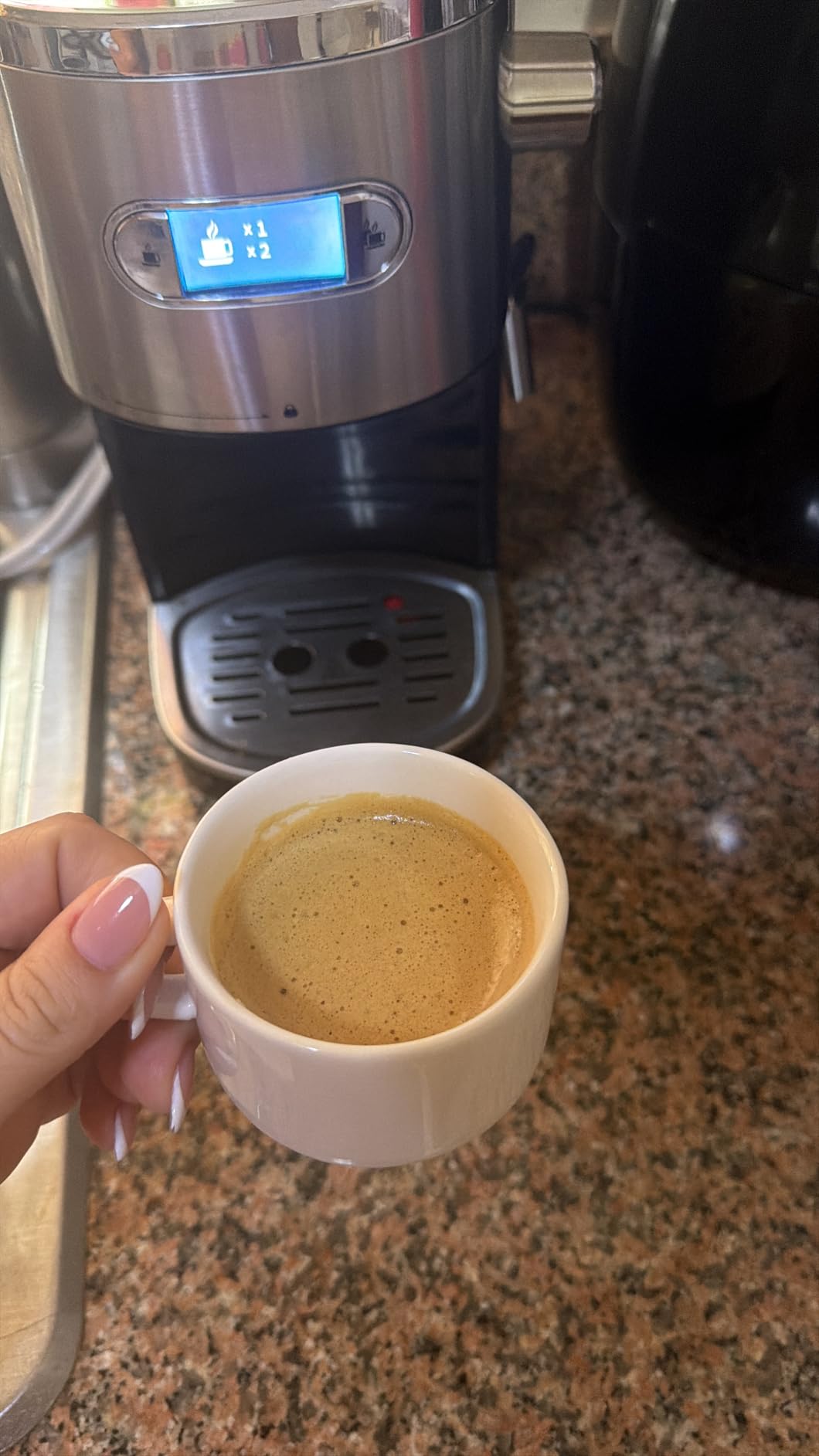 20 Bar Espresso Machine Semi-Automatic, Professional Coffee Maker with Milk Frother Steam Wand & 45OZ Removable Water Tank, Home Barista System for Cappuccino, Latte, Americano-Stainless Steel customer photo 1
