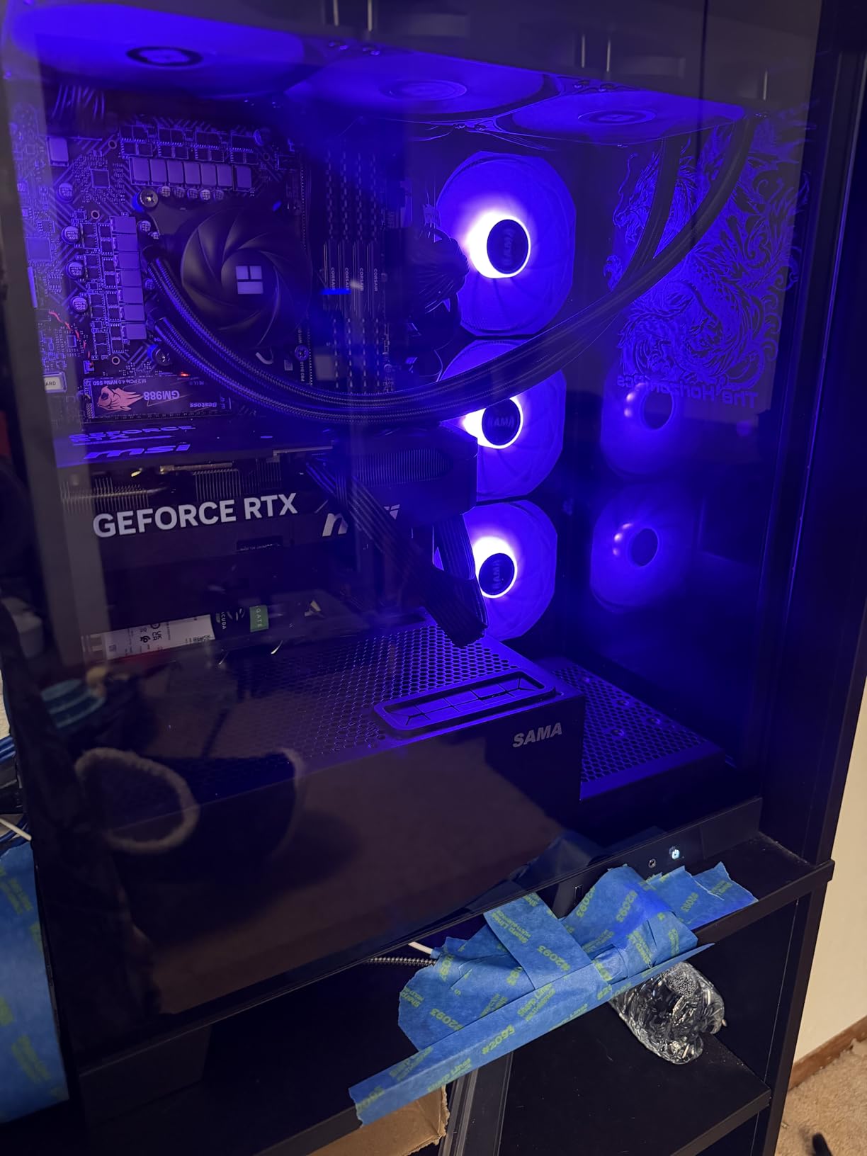 The Horizon Autherium Dragon RGB I9 RTX Gaming PC - 64GB RAM, 9TB High Speed Storage, Core I9 Upto 5.4Ghz, RTX 5070 OC, Windows 11 PRO, 360MM AIO, WiFi 6E customer photo 2