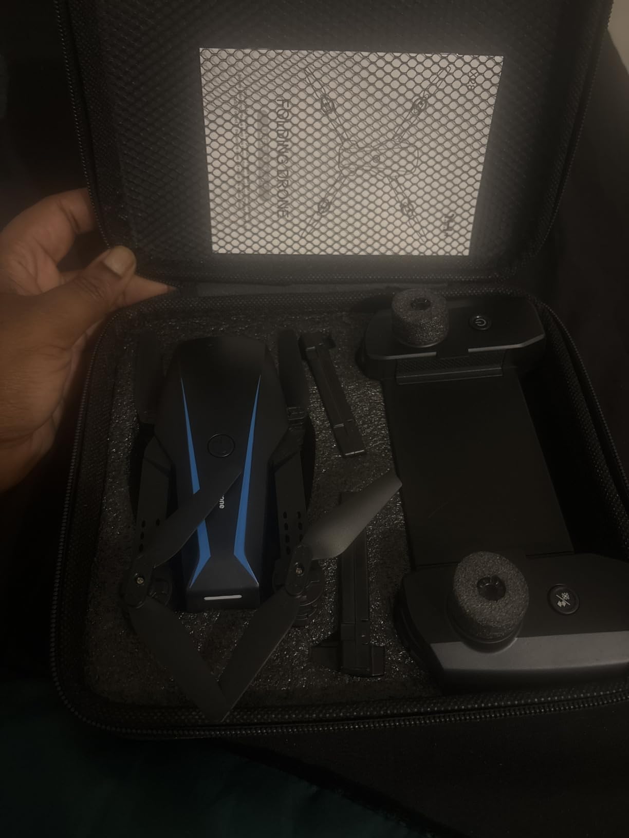 Oddire Drone with Camera - Drones for Adults, with 2 Batteries, Carrying Case, Propellers, 1080P HD Foldable Drone with Stable Hover, Trajectory Flight, Gravity Control, One Key Take Off/Land, 3D Flip customer photo 2