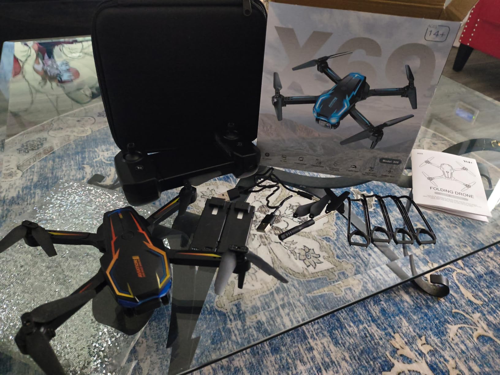 2K HD FPV Drone with Camera for Adults - Altitude Hold, One-Key Takeoff/Landing, 3 Speed Modes, Headless Mode, 2 Batteries, Foldable & Portable, Best Gifts for Beginners customer photo 2