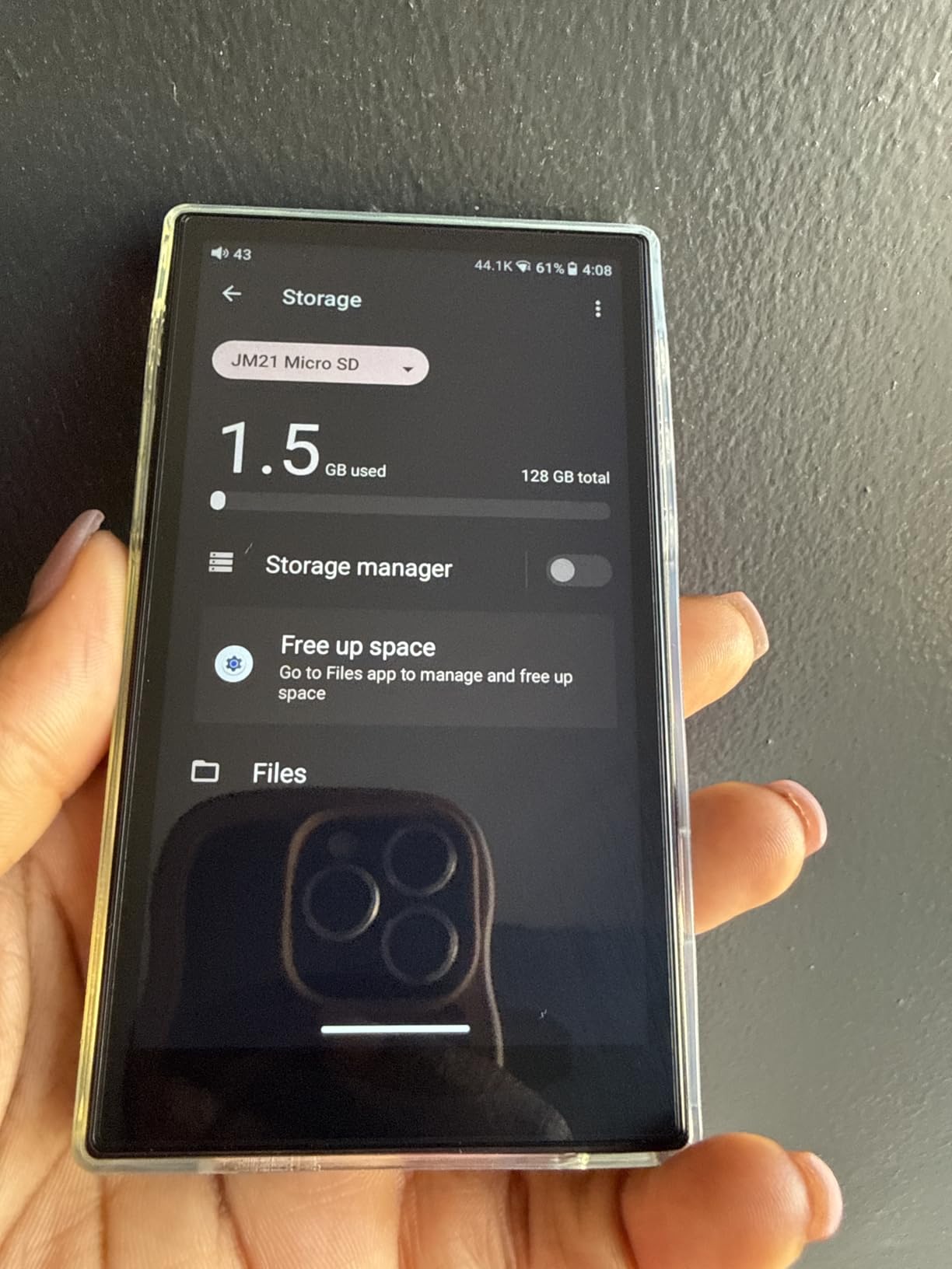 JadeAudio/FiiO JM21 Android 13 Hi-Res Music Player MP3 with Snapdragon 680, Bluetooth WiFi USB DAC 12.5H Playtime (3+32g Black) customer photo 1