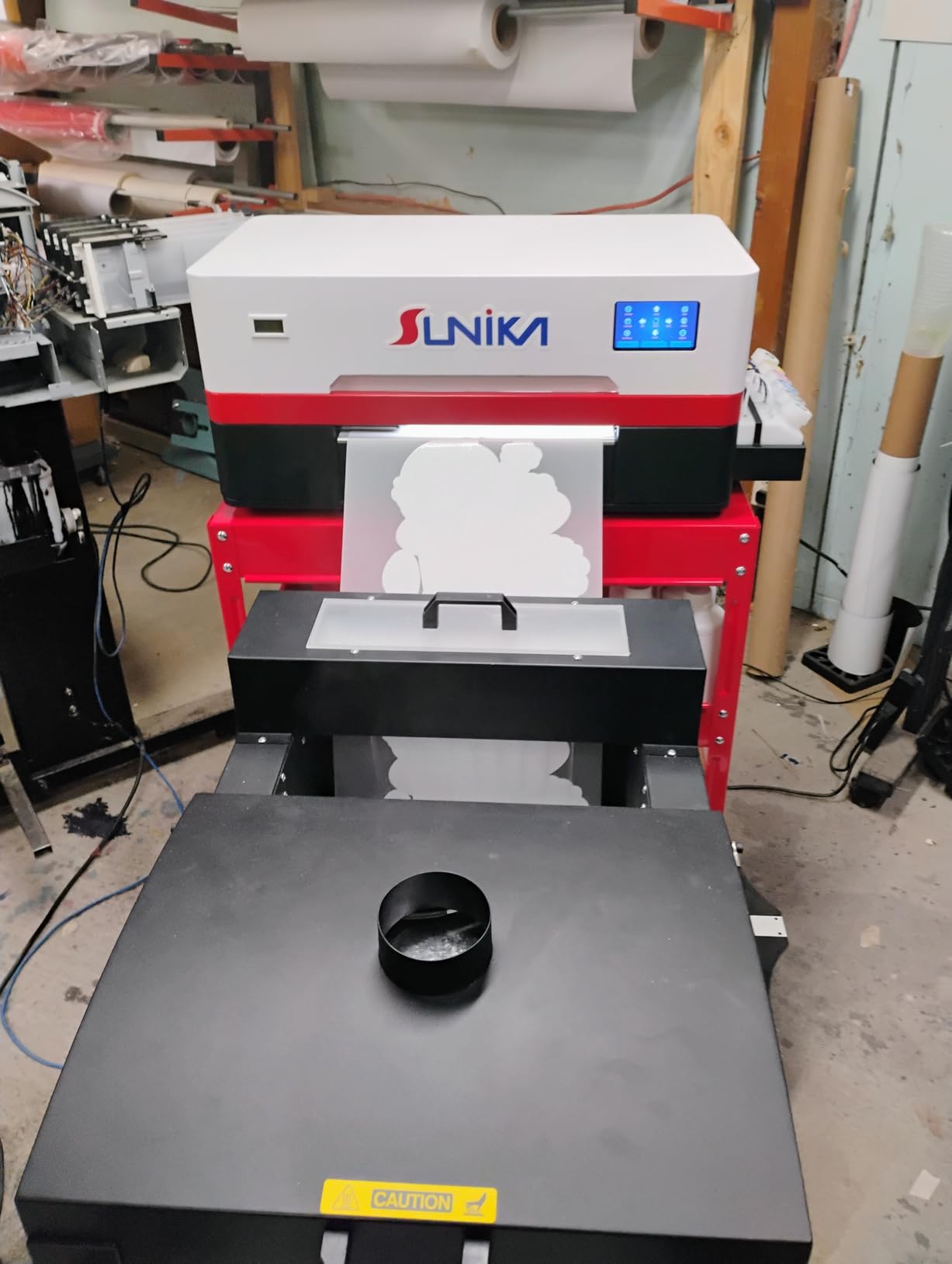 A3 DTF Printer, Direct to Film 13-inch DTF Transfer Printer with XP600 Print Head and White Ink Circulation, Semi-Automatic Cleaning Module for DIY Print T-Shirts customer photo 1