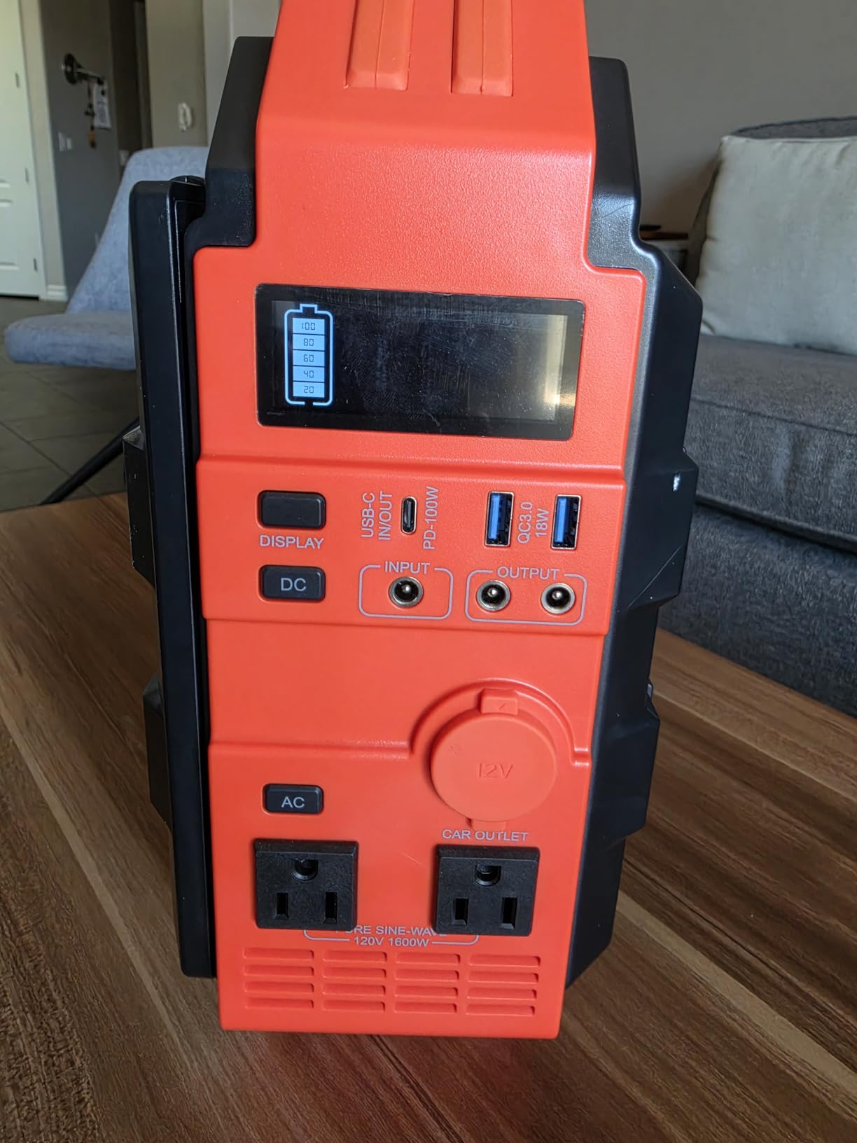 BLAVOR Portable Power Station 1600W (Peak 3200W), Built-in Solar Panel, 1024Wh LiFePO4 Battery, 100W USB-C Fast Charge, Solar Generator for Home Backup, Camping, Power Outages and RV customer photo 1