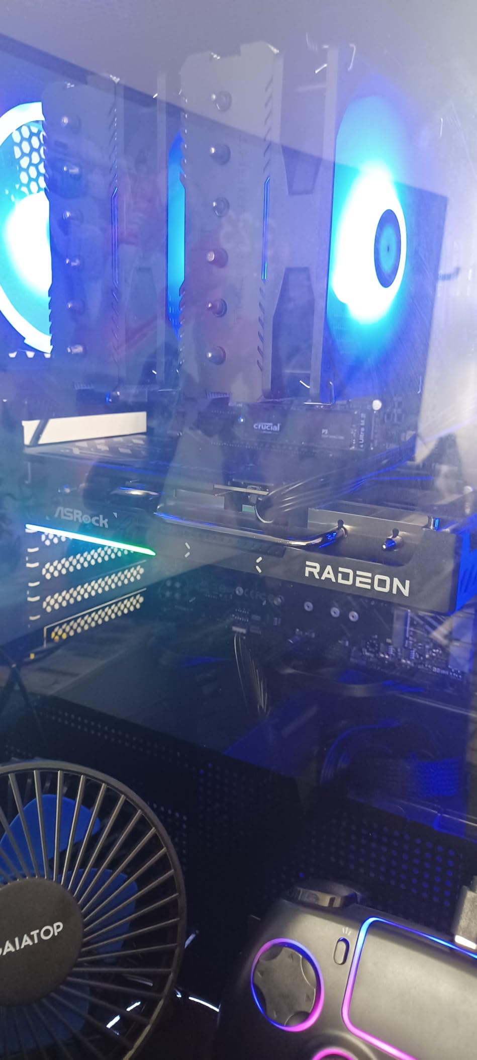 ASRock Radeon RX 9060 XT Challenger 16GB OC Graphics Card, AMD RDNA 4 Architecture, 16GB GDDR6, PCIe 5.0, Dual Fans, 0dB Silent Cooling, LED Indicator, DisplayPort 2.1a, HDMI 2.1b customer photo 2