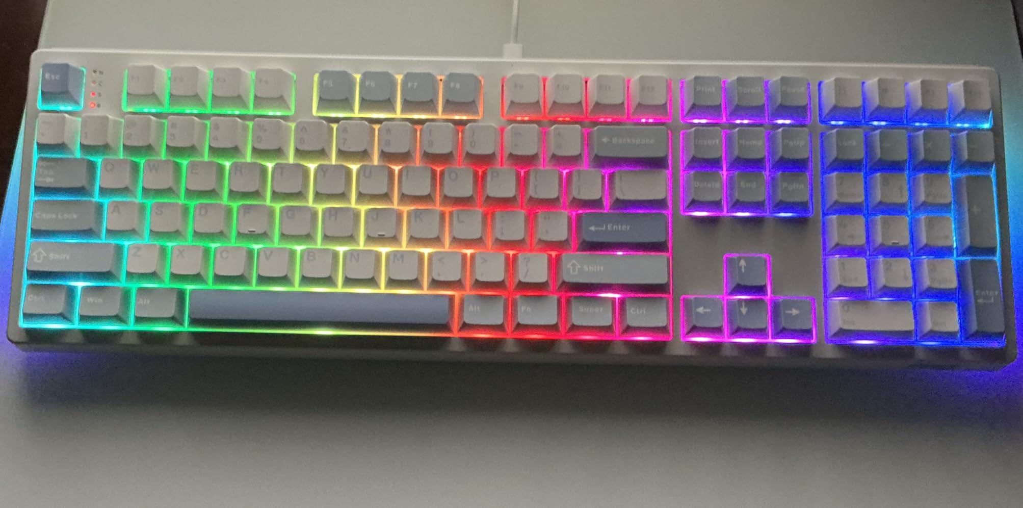 MechLands EPOMAKER TH108 Full Size Mechanical Keyboard, Wireless Gaming Keyboard, 8000mAh Battery, Creamy Gasket, 108 Keys, Hot Swap, Custom Driver, RGB Backlights (Black, Sea Salt Silent Switch) customer photo 1