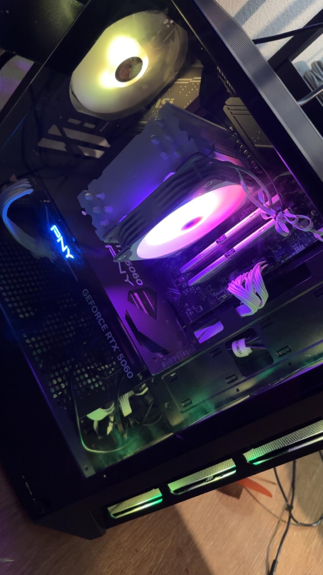 PNY NVIDIA GeForce RTX 5060 Epic-X ARGB OC Triple Fan Graphics Card customer photo 2
