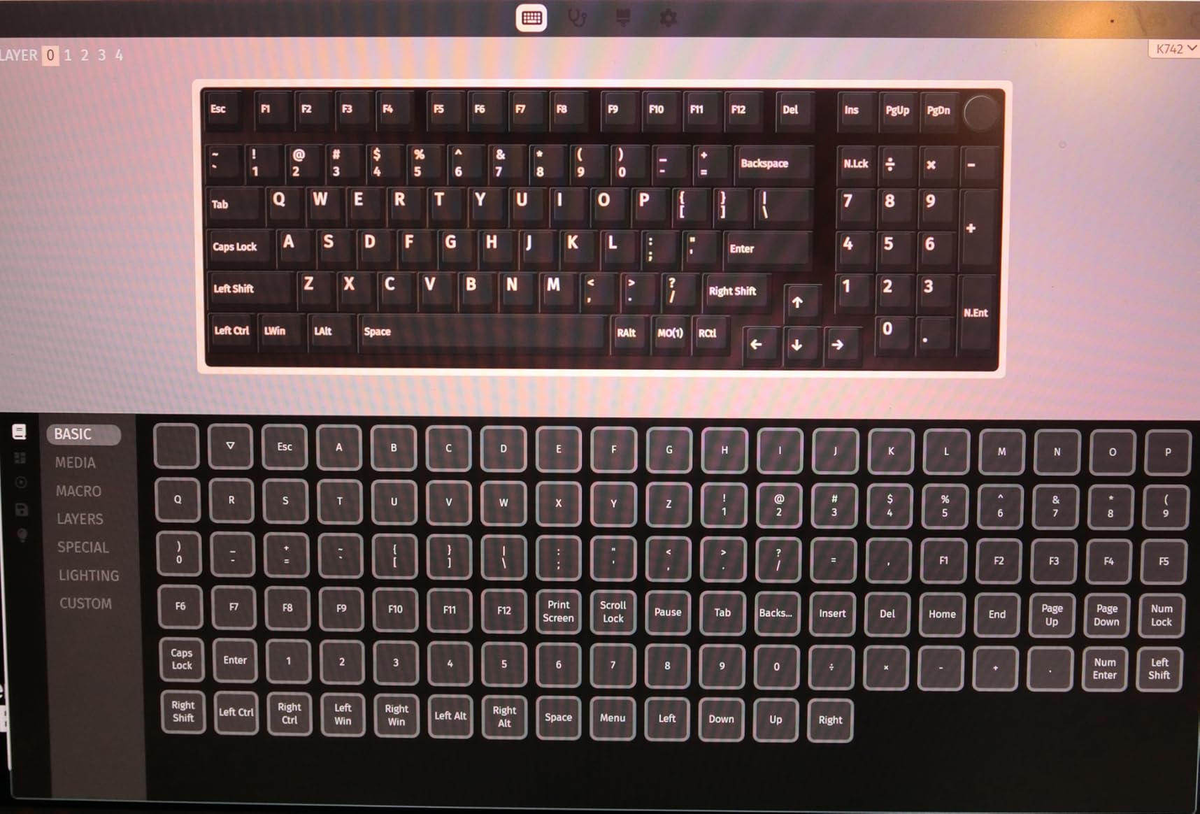Redragon K742 Wireless Mechanical Gaming Keyboard with Knob, Bluetooth 5.0/2.4GHz/USB C Wired Creamy Keyboard with Number Pad for PC Computer, RGB Backlits, Hot-Swappable customer photo 1