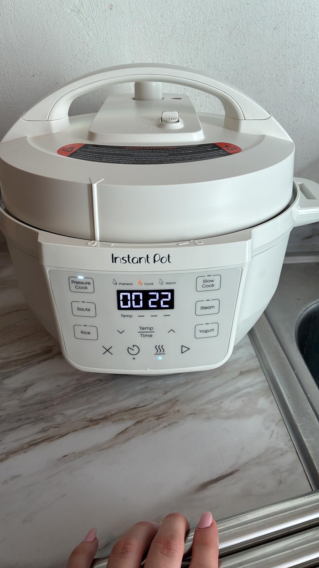 Instant Pot 4QT RIO Mini 7-in-1 Multi-Cooker, Pressure Cooker, Slow cook, Sauté, Steam, Rice Maker, Yogurt, & Warmer, Rosewater, 4 Quarts customer photo 1