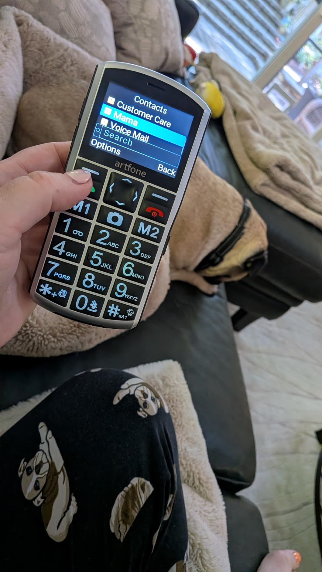 A400 Pro Silver - Large Button Cell Phone for Seniors | 4G LTE Unlocked Phones with SOS Button | 2MP Rear Camera | Charging Dock | 1800mAh | Dual SIM | Speed Dial | Volume Boost | Hands-free | Dumb Phone | USB-C customer photo 1