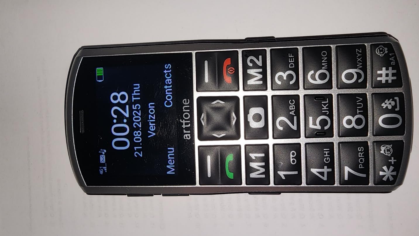 A400 Pro Silver - Large Button Cell Phone for Seniors | 4G LTE Unlocked Phones with SOS Button | 2MP Rear Camera | Charging Dock | 1800mAh | Dual SIM | Speed Dial | Volume Boost | Hands-free | Dumb Phone | USB-C customer photo 2