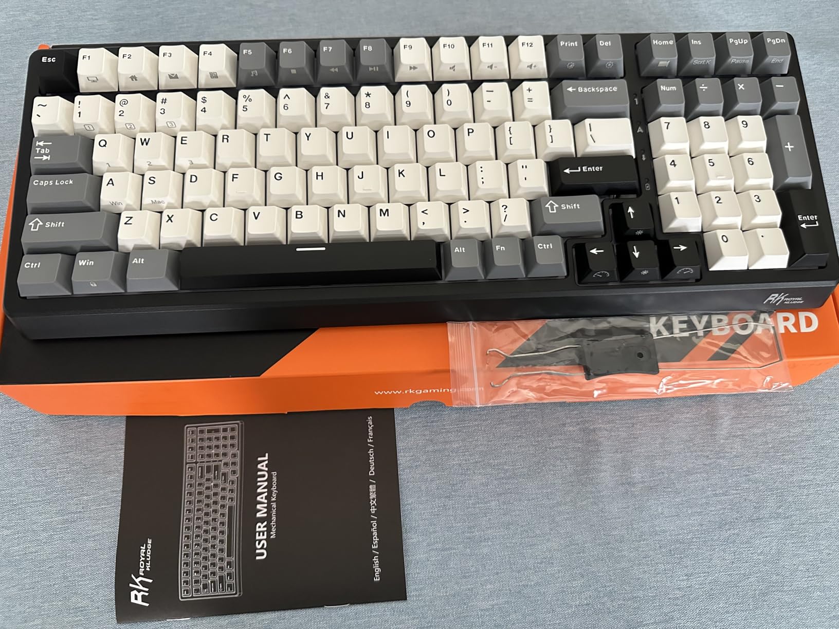 RK ROYAL KLUDGE F99 Wireless Mechanical Keyboard with Numper Pad, Tri-Mode Hot Swappable 95%/100 Keys Gaming Keyboard BT/2.4G/USB-C, Pro Software, 5000mAh Battery, Customed Silent Switches customer photo 2