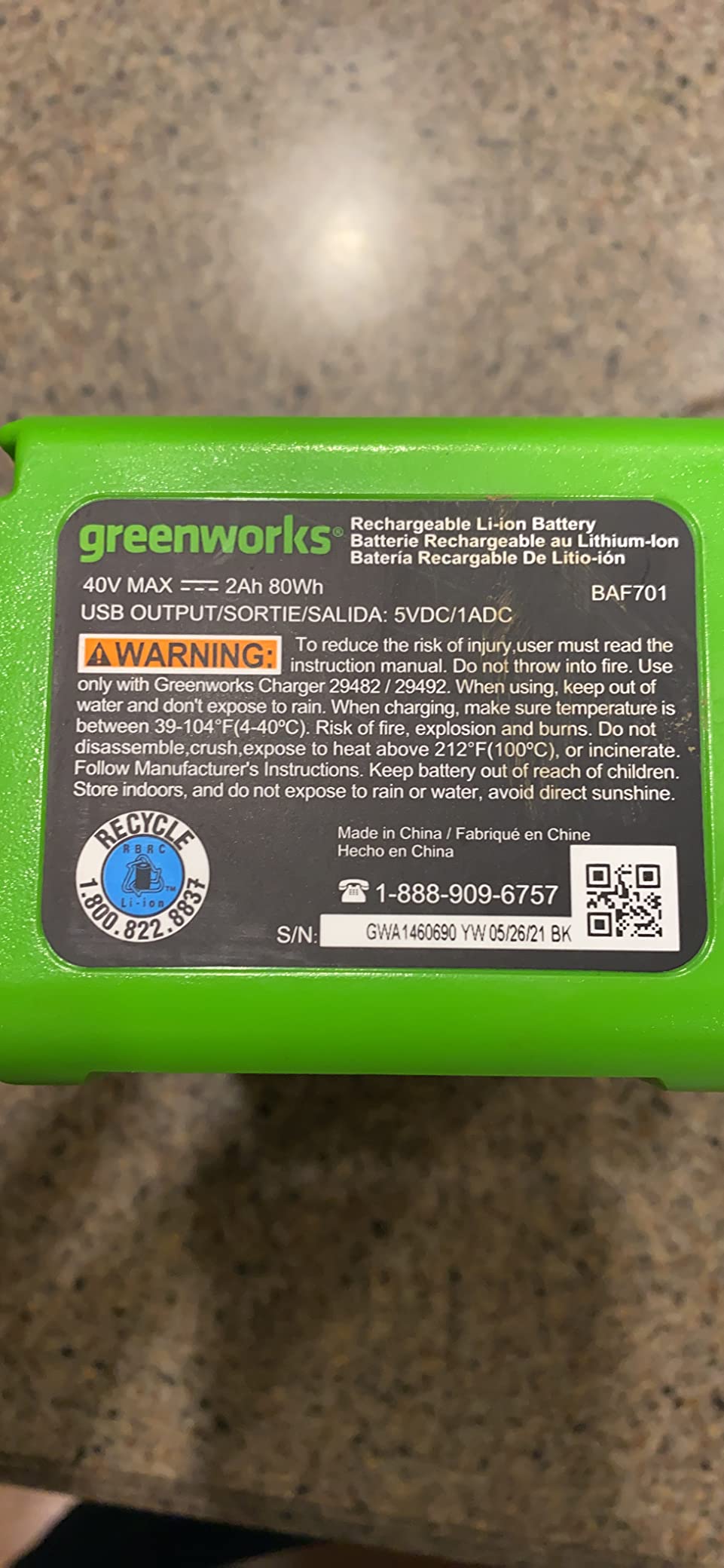 Greenworks 40V 26-inch Brushless Hedge Trimmer (Tool Only) customer photo 2
