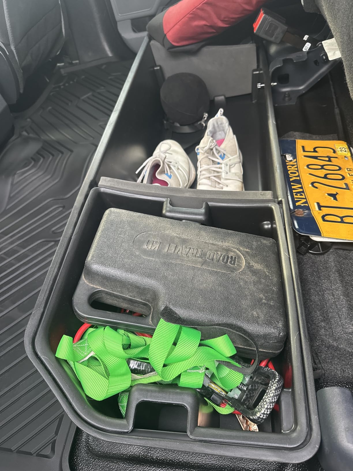 oEdRo Underseat Storage for Ford F150(2015-2026) SuperCrew/Crew Cab & F-250/350/450/550(2017-2026) Super Duty, Upgraded Rear F-150 Under Seat Storage Truck Organizer Tool Box customer photo 1
