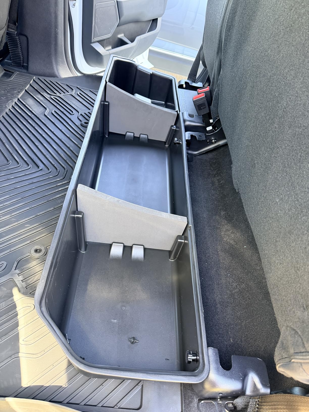oEdRo Underseat Storage for Ford F150(2015-2026) SuperCrew/Crew Cab & F-250/350/450/550(2017-2026) Super Duty, Upgraded Rear F-150 Under Seat Storage Truck Organizer Tool Box customer photo 2