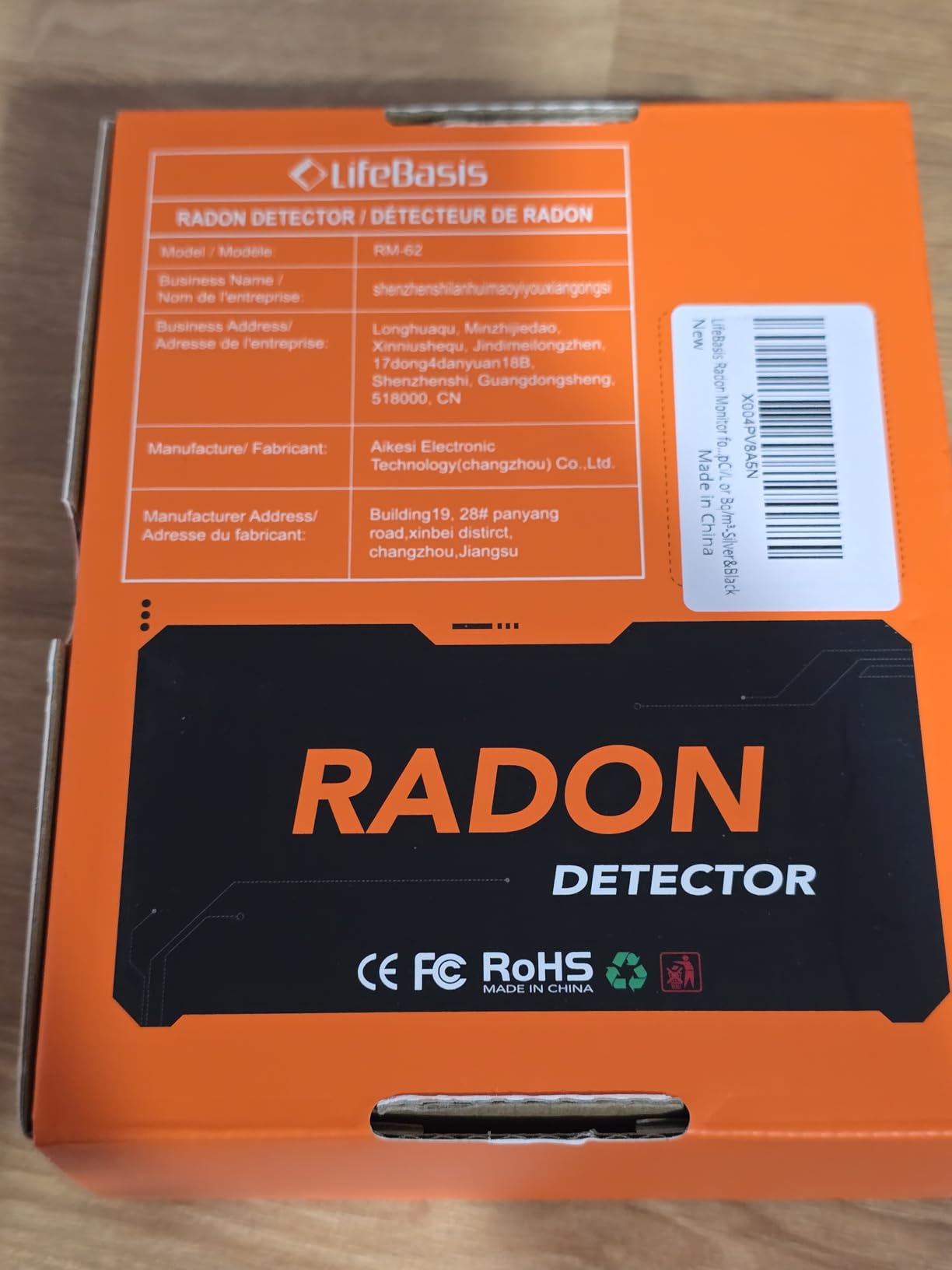 LifeBasis Portable Radon Detector with TFT Color Display, First Result in 6 Hours, Rechargeable Radon Monitor for Home Basement, 504-Day Accurate Data Storage, Visual & Audible Signal pCi/L or Bq/m³ customer photo 1
