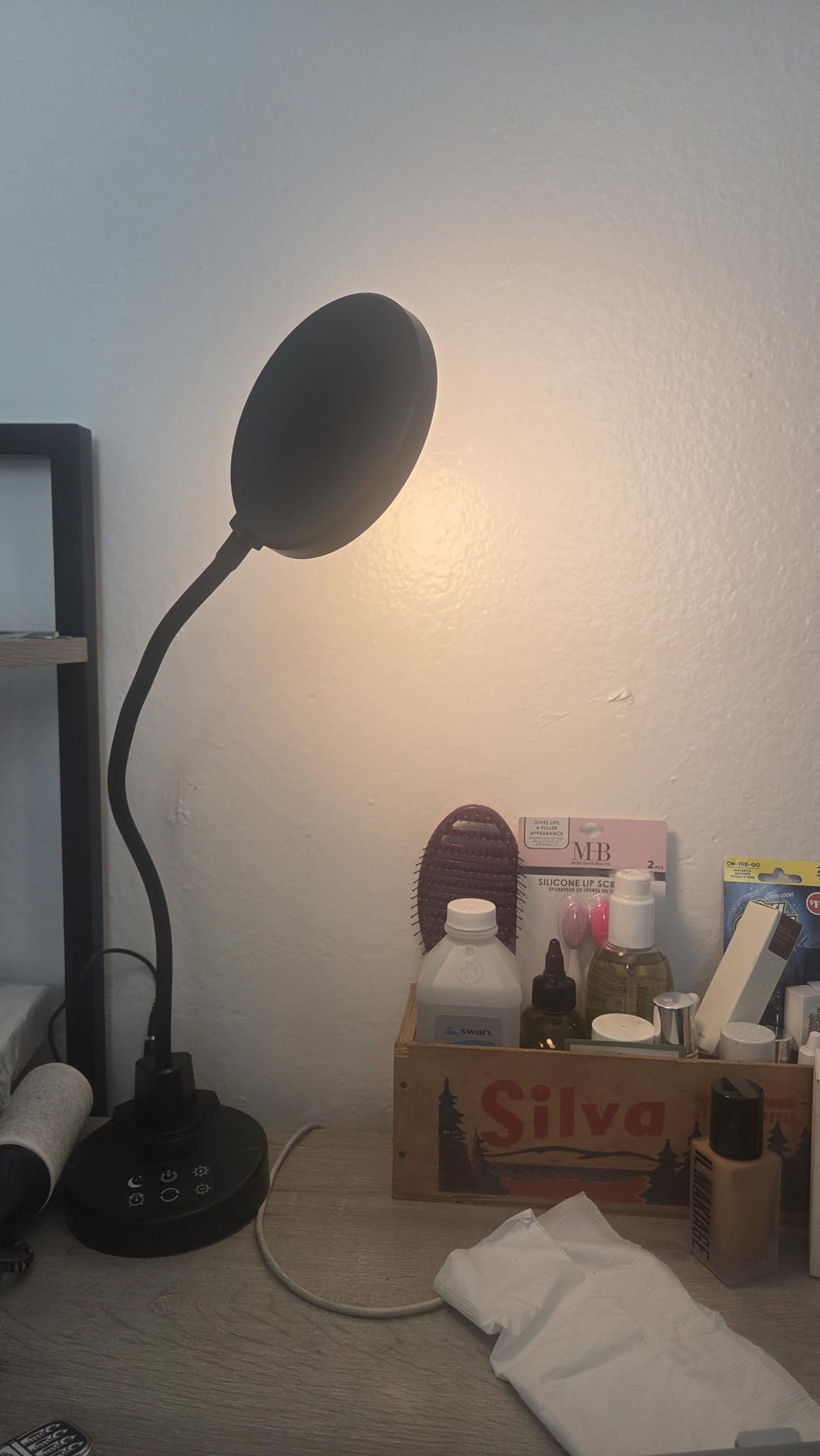 15W LED Desk Lamp with USB Charging Ports - Dimmable Table Lamp with 3 Color Temps, 5 Brightness, 4 Timers, Flexible Gooseneck Light with Base, Eye-Caring Reading Light for Home Office, Bedroom, Study customer photo 2