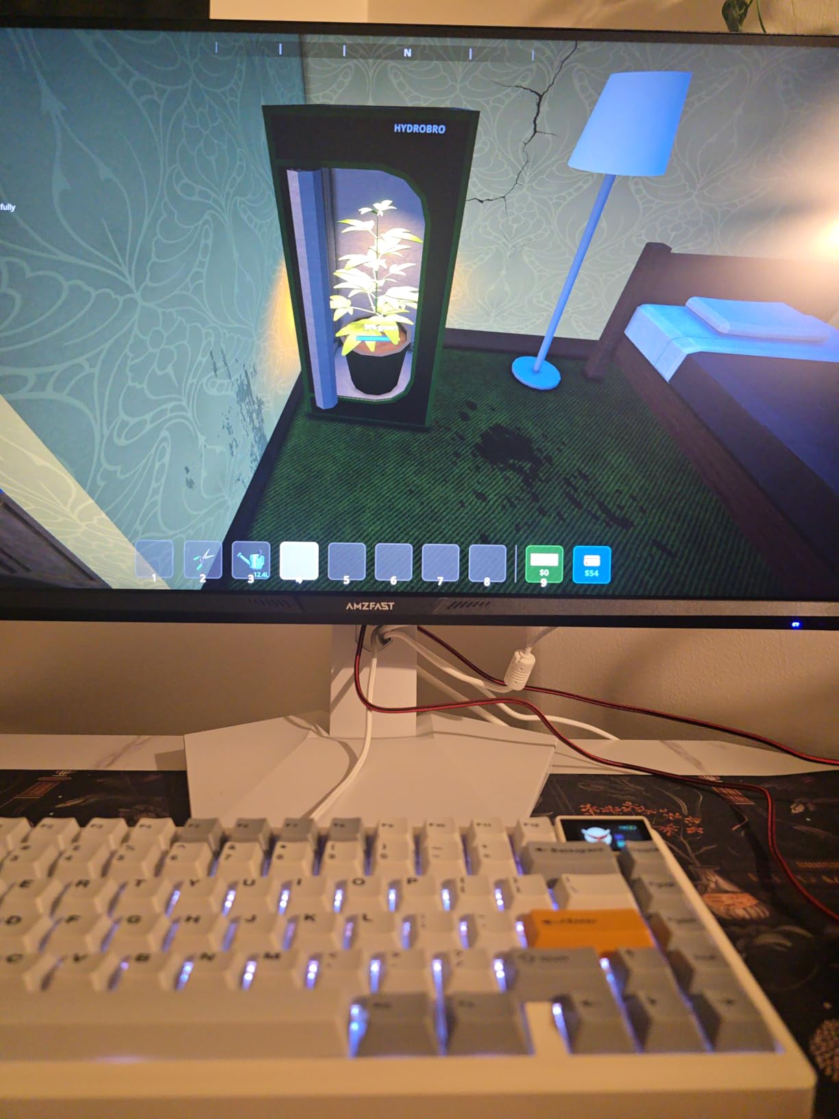 Amzfast 24 Inch Gaming Monitor 200Hz FHD 1080p Fast IPS Computer Monitor, 110% sRGB 1ms HDR Support Adaptive Sync, Eye Care VESA Mount HDMI 2.0 | Display Port 1.4 White Monitor, AMZG24X1W customer photo 1
