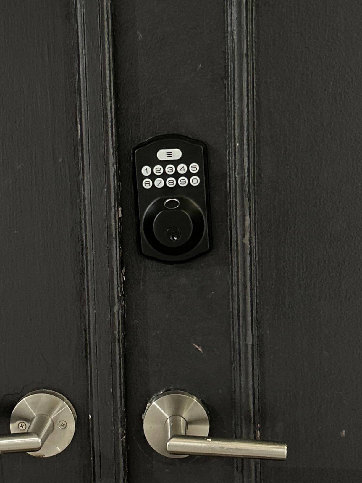 Veise VE012W Built-in WiFi Fingerprint Smart Lock, App Remote Control, Compatible with Alexa & Google Assistant, Keyless Entry for Front Door, Digital Keypad Deadbolt, Auto Lock, Satin Nickel customer photo 2