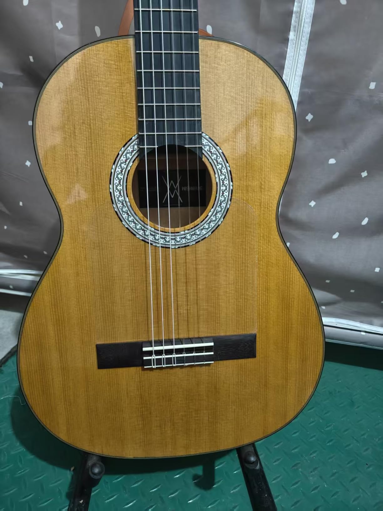 WishMade Flamenco Guitar - 39 Inch Electric Classical Nylon String Guitar for Beginner Adults with Gig Bag customer photo 1
