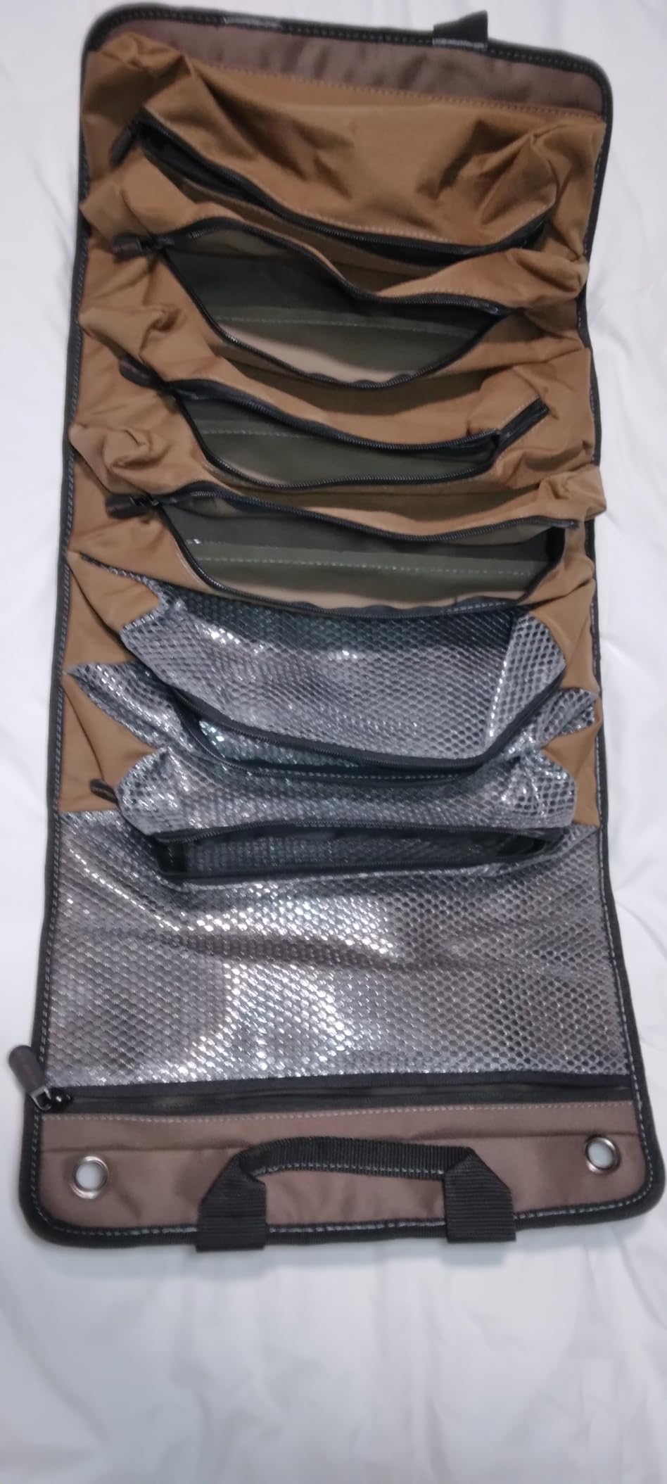 WELKINLAND Heavy-Duty Waxed Canvas Tool Roll - 7-Pockets Tool Wrap Roll customer photo 2