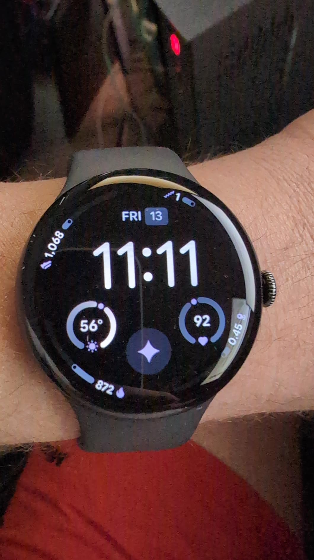 Google Pixel Watch 4 (41mm) - Android Smartwatch with Heart Rate and Sleep Tracking - 30-Hour Battery - Fitness Tracking - Google AI - Polished Silver Aluminum Case - Iris Active Band - Wi-Fi customer photo 1