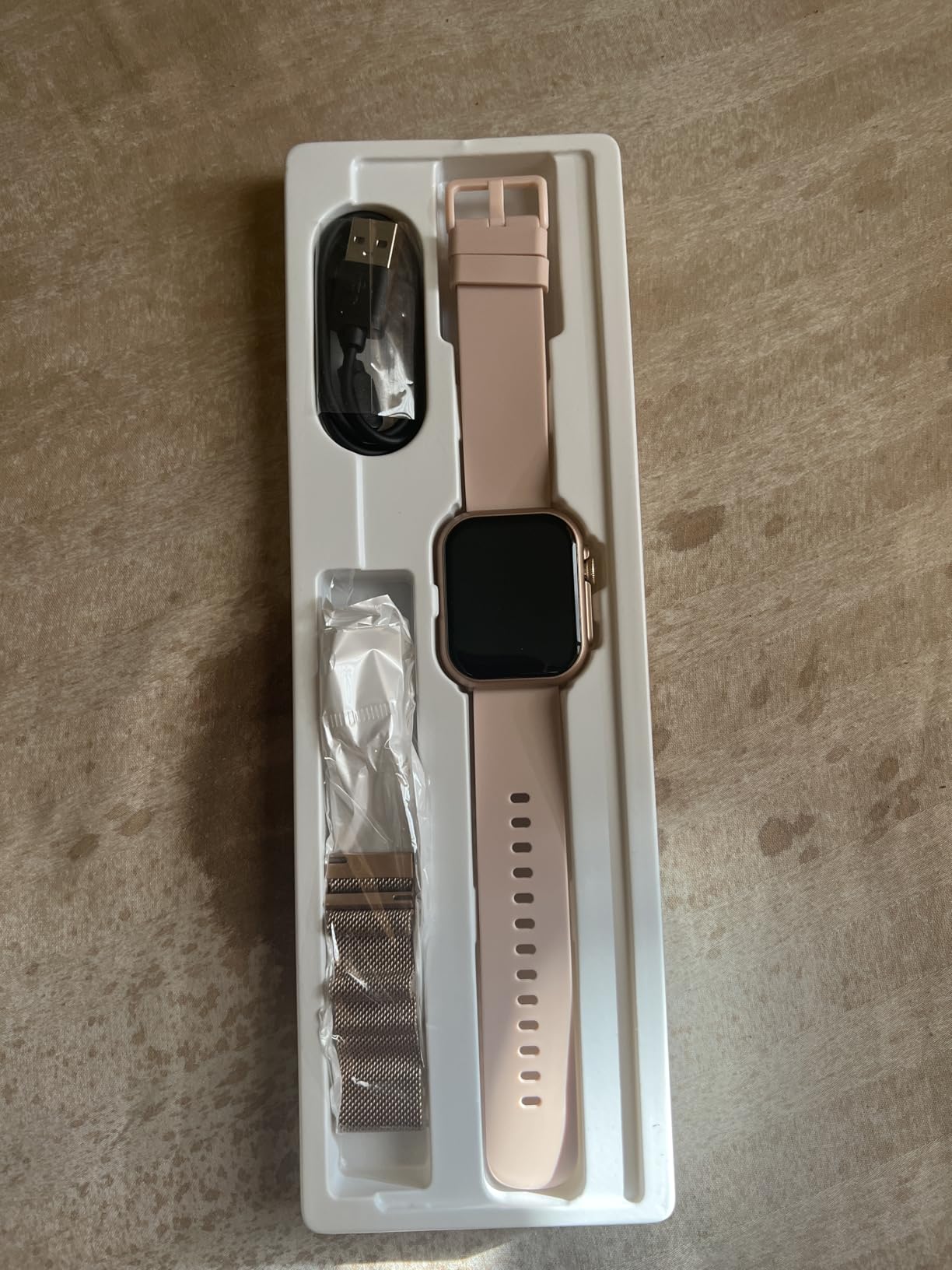Smart Watch for Women Men Fitness: Smart Watch for iPhone&Android Bluetooth Call with SpO2 Sleep Heart Rate Monitor, 30 Day+Battery Life, 2 Bands customer photo 1