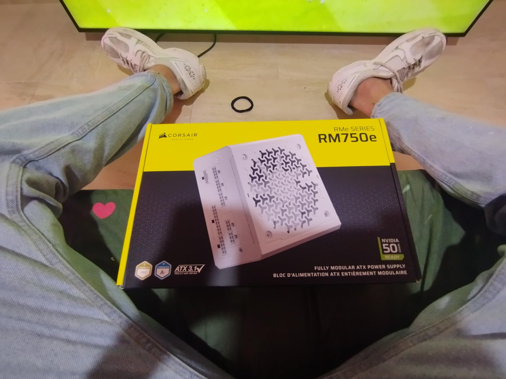 Corsair RM750e ATX 3.1 PCIe 5.1 Ready Fully Modular 750W Power Supply - 12V-2x6 Cable Included, Cybenetics Gold Efficiency, 105C-Rated Capacitors - Black customer photo 1