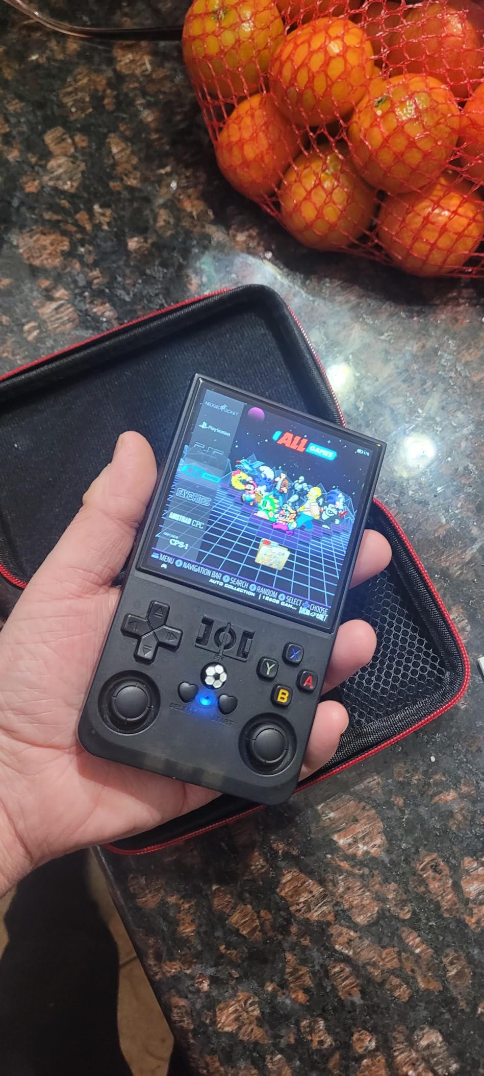 R36MAX Retro Handheld Game Console, 4.0 Inch 720x720 IPS Screen, 64GB Built-in 18,000+ Classic Games, Open Source Linux System customer photo 1