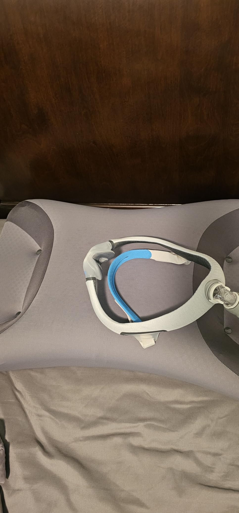 IKSTAR CPAP Pillow for Side Sleepers with Larger Cutouts - Adjustable Height Memory Foam - Fits Most Nasal/Full-Face/Pillow Masks - Helps Reduce Mask Pressure & Air Leaks - Cooling Washable Cover customer photo 1