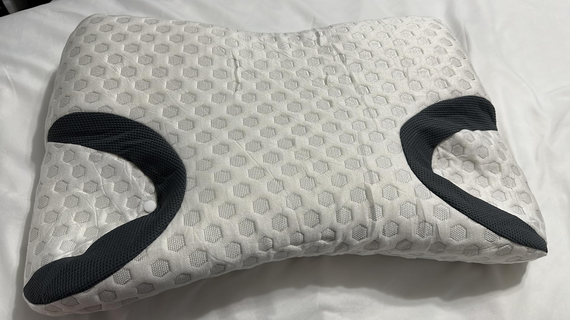 IKSTAR CPAP Pillow for Side Sleepers with Larger Cutouts - Adjustable Height Memory Foam - Fits Most Nasal/Full-Face/Pillow Masks - Helps Reduce Mask Pressure & Air Leaks - Cooling Washable Cover customer photo 2