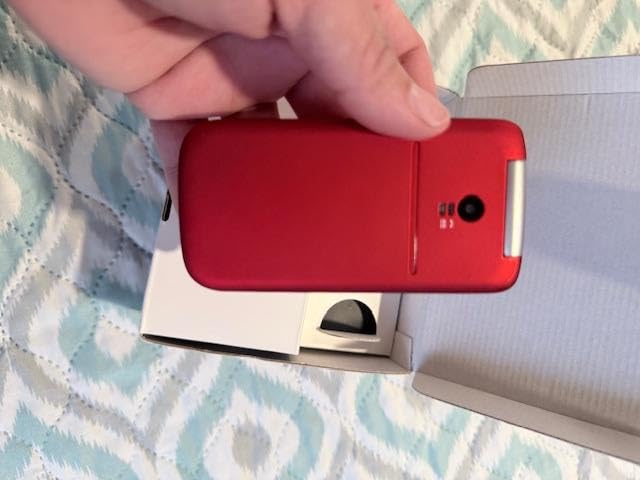 4G Volte Flip Phones Unlocked for Seniors | Big Buttons Cell Phone for Elderly & Kids | Clear Sound | SOS Button | Talking Clock | Speed Dial | Charging Dock | Camera | Talking Numbers | USB-C, T-Mobile - G3 Red customer photo 1