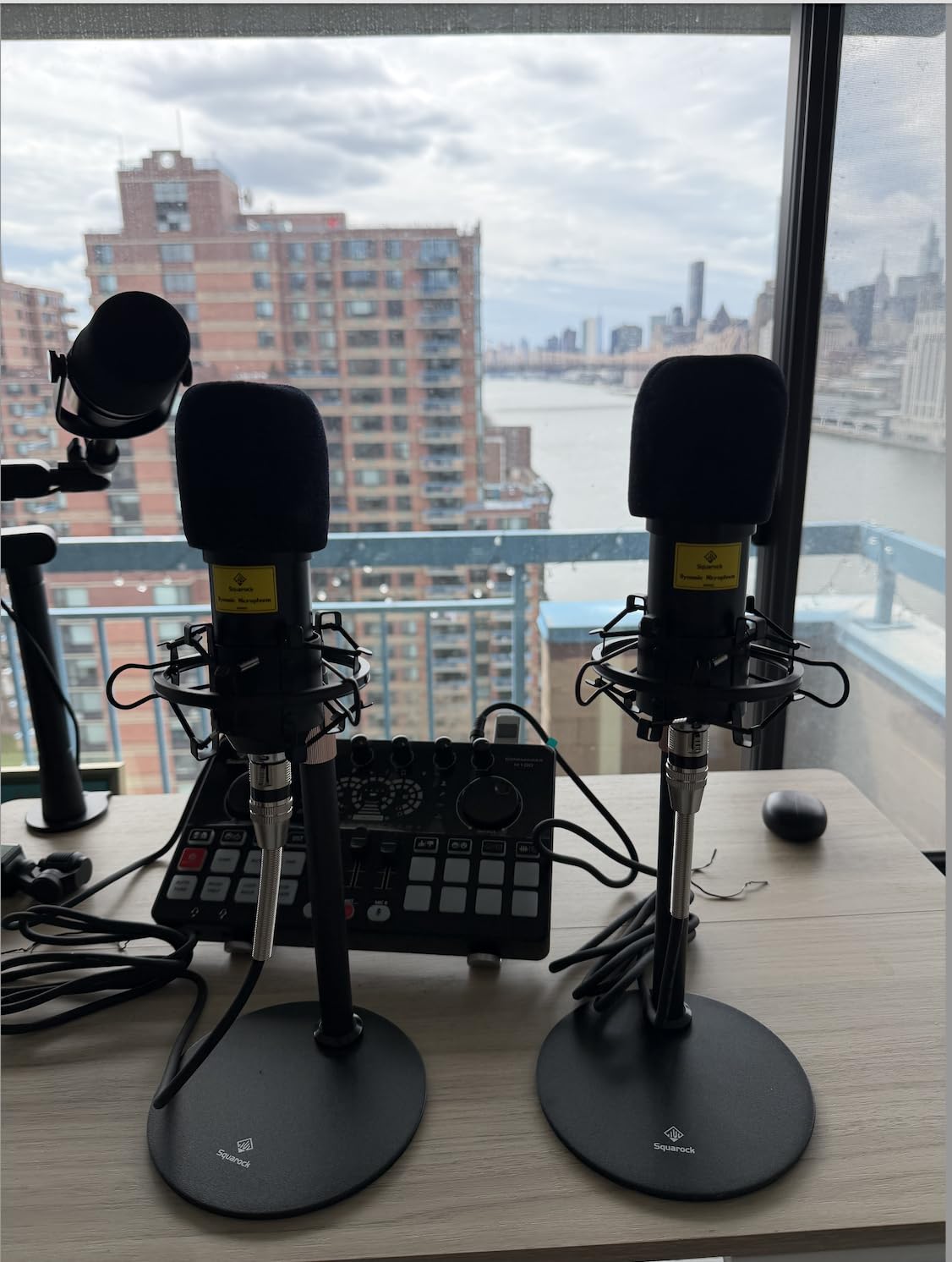 Podcast Equipment Bundle for 4, All-in-One Audio Mixer with Dynamic Microphones Noise Reduction for Live Streaming/Recording/Singing, PC, Smartphone, TikTok M100 3rd customer photo 1