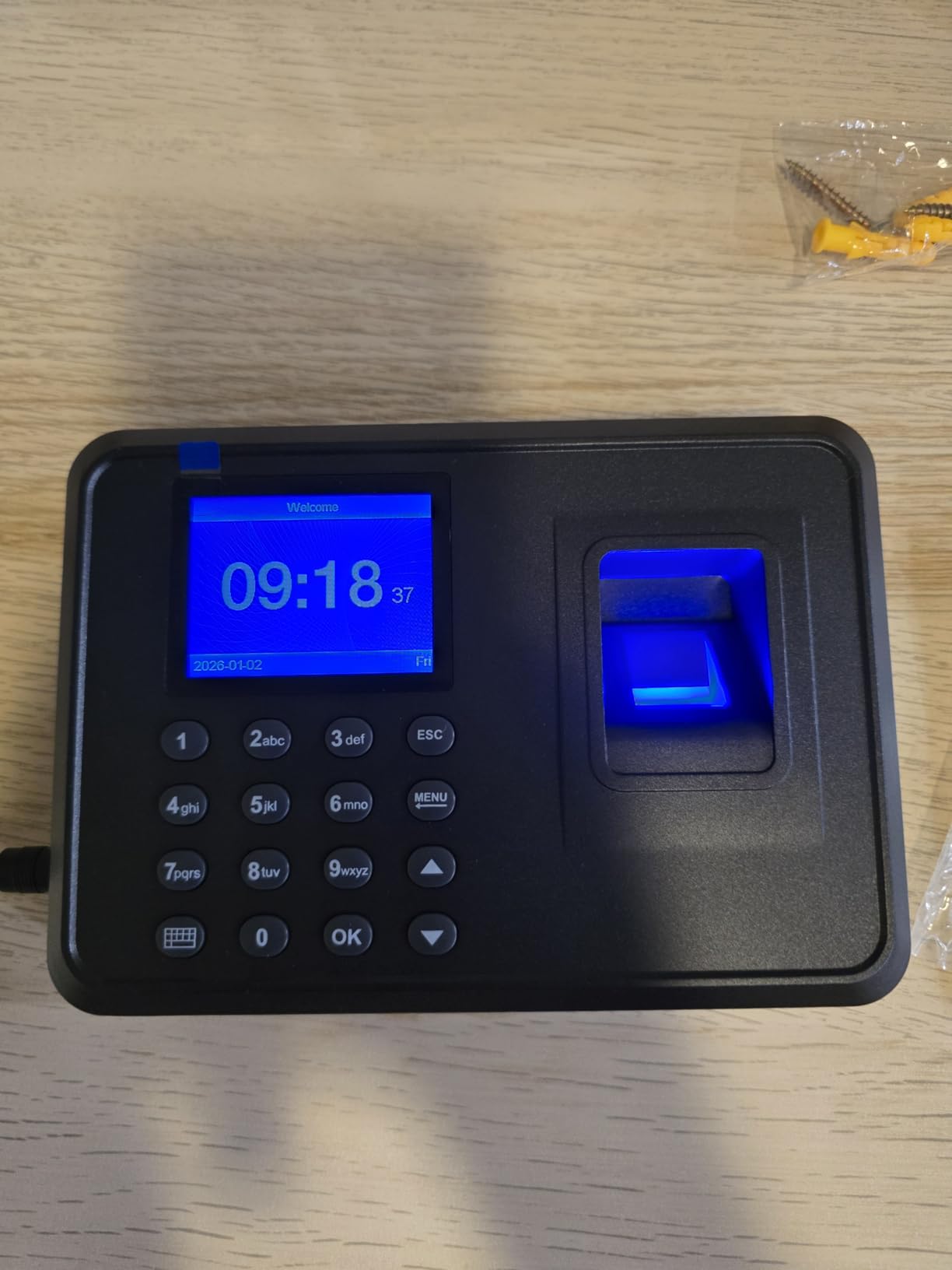Clock in Machine for Employees, 2 in 1 Fingerprint/Digital Attendance, Small Business Automatic Calculate Hours, 0 Monthly Fees Time Clock customer photo 2