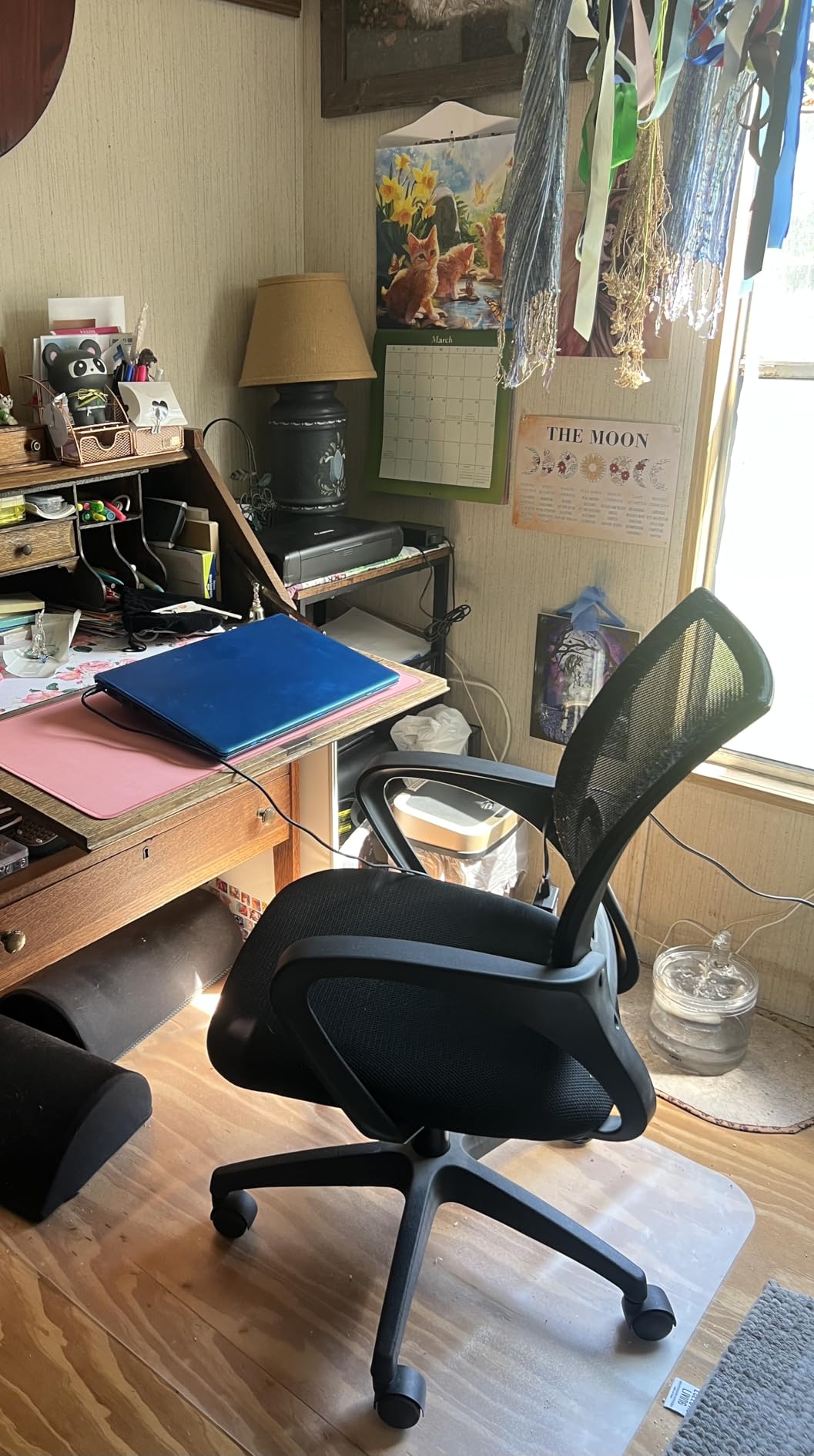 BestOffice Ergonomic Office Chair, Mid-Back Swivel Desk Chair, Breathable Backrest & Lumbar Support, Adjustable Height customer photo 2